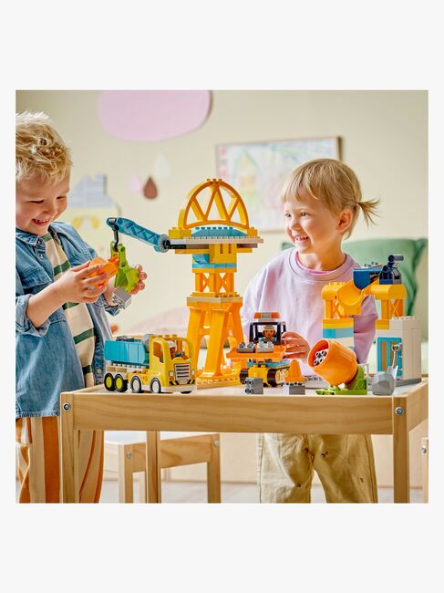 LEGO DUPLO Town 10476 Baustelle mit Baufahrzeugen – 3-in-1-Set
