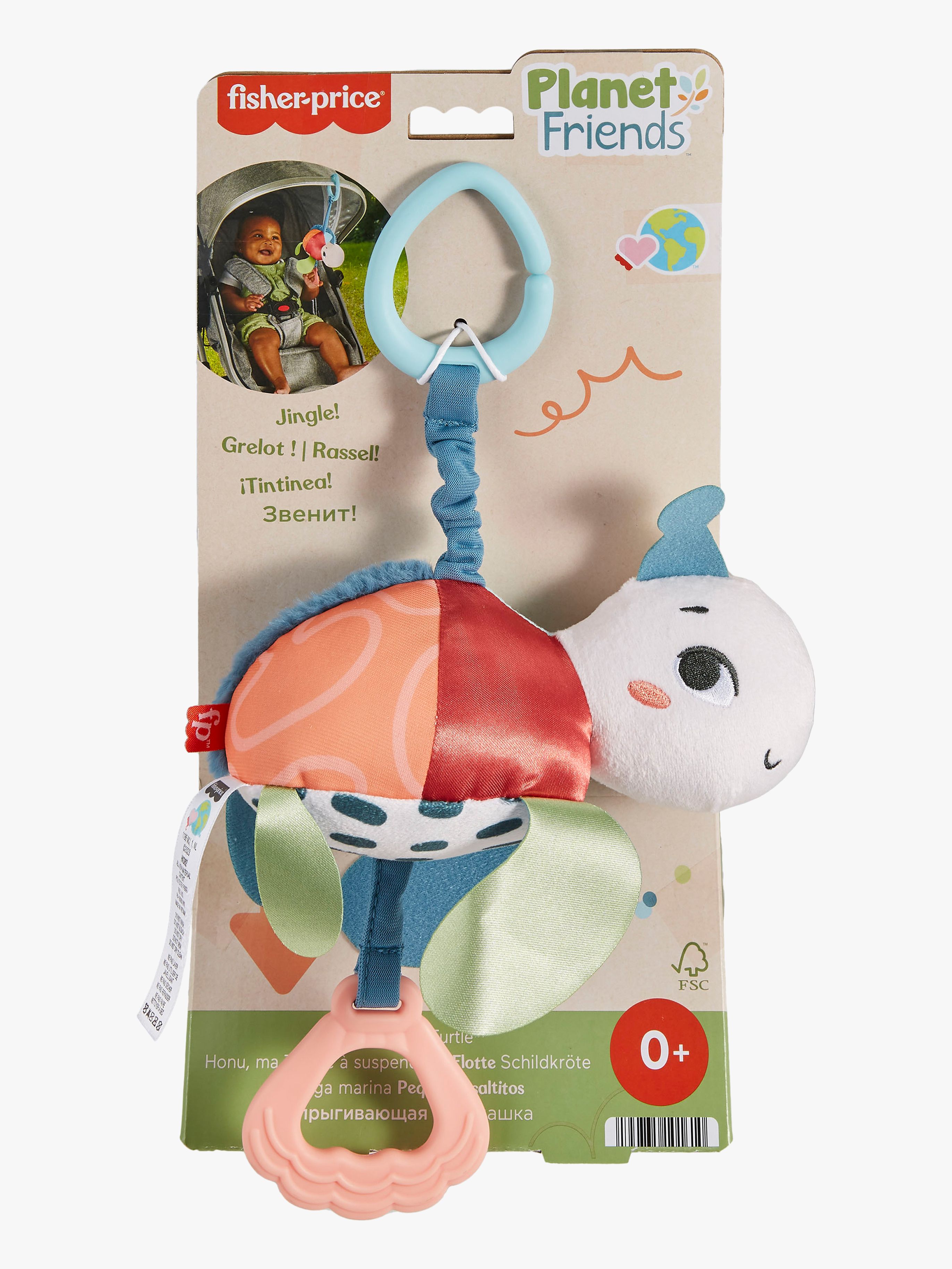 Fisher-Price Sea Me Bounce Turtle Kinderwagenspielzeug