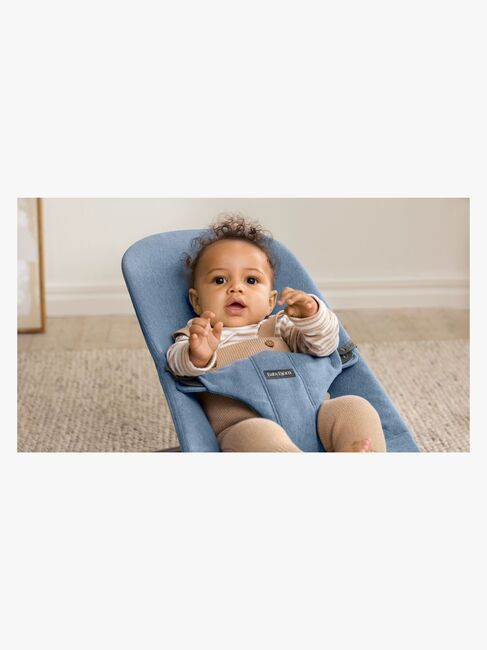 BabyBjörn Bliss Babywippe Gewebt Mélange, Blau