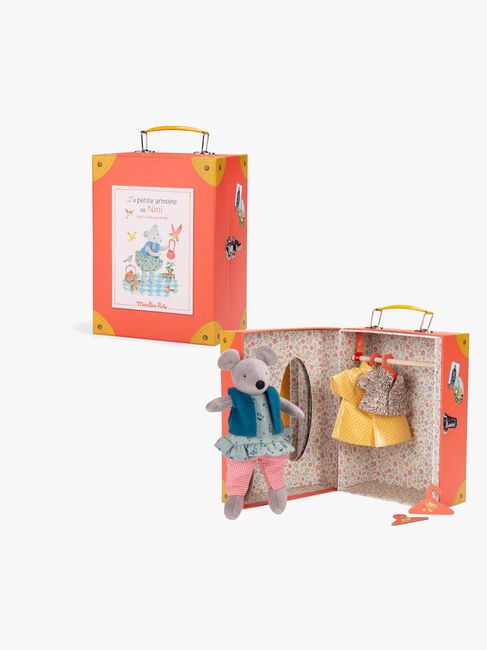 Moulin Roty Schrankkoffer mit Puppe Nini