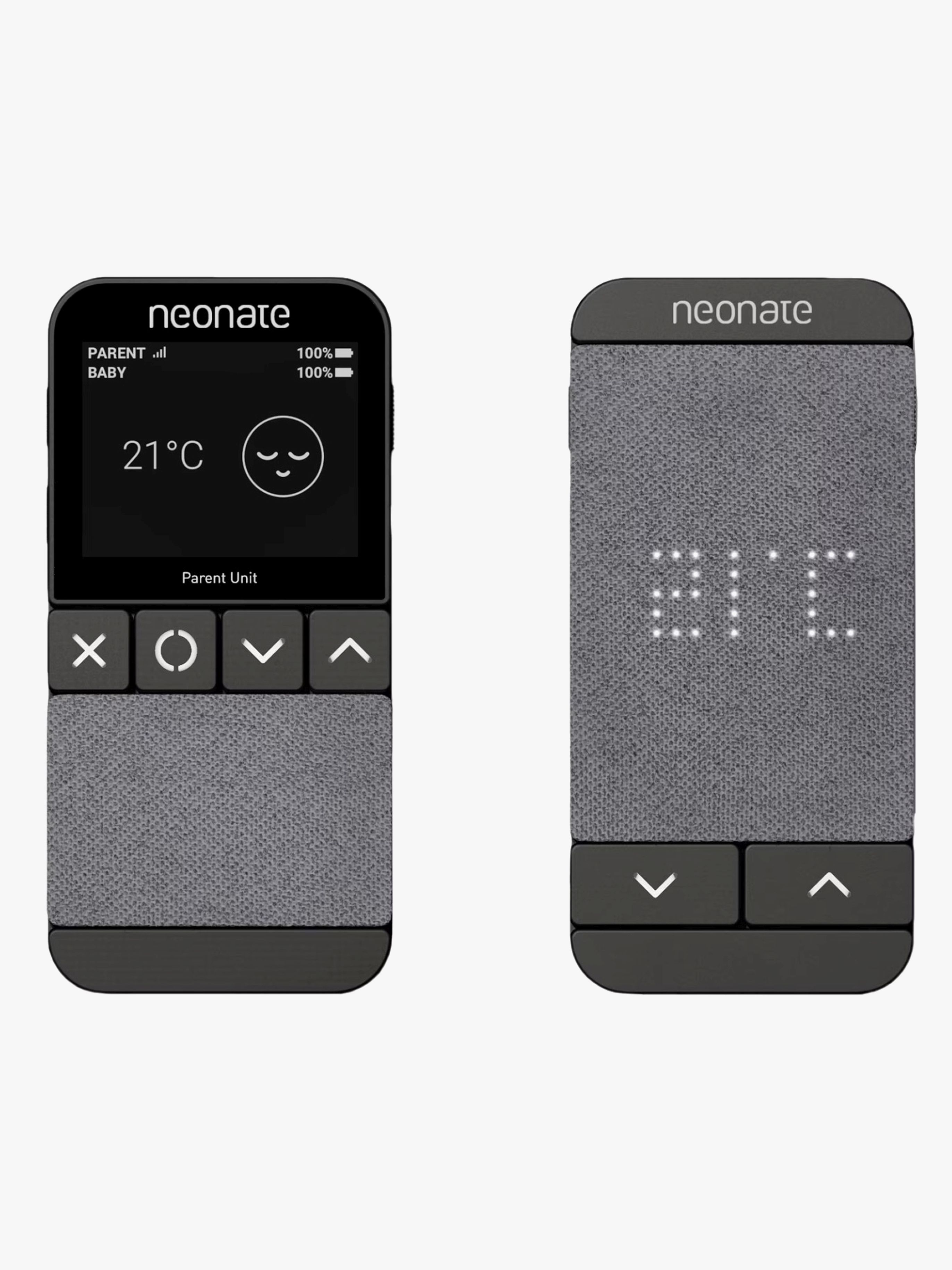 Neonate N65-NA Audio V2 Babyphone, Dark Grey