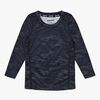 Hyperfied Long Sleeve Logo T-Shirt, Grey Camo