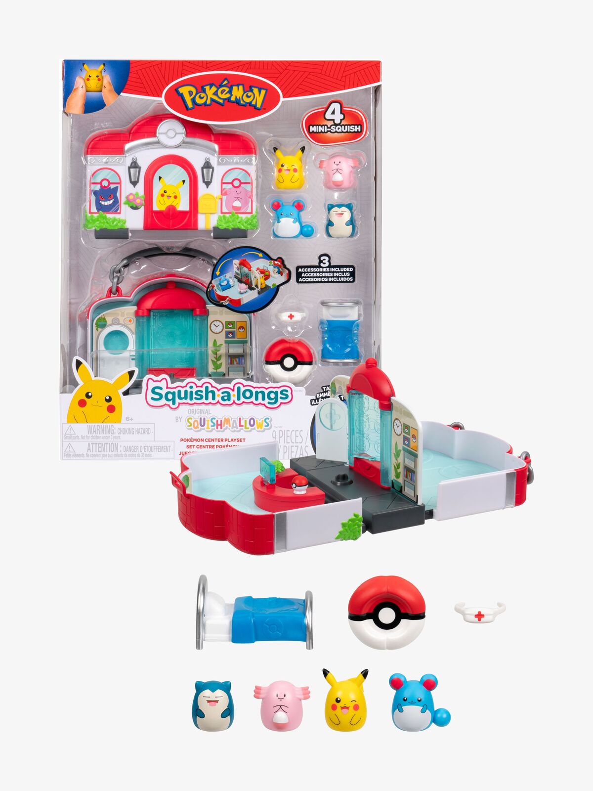 Squishmallows Pokémon Spielset mit Figuren