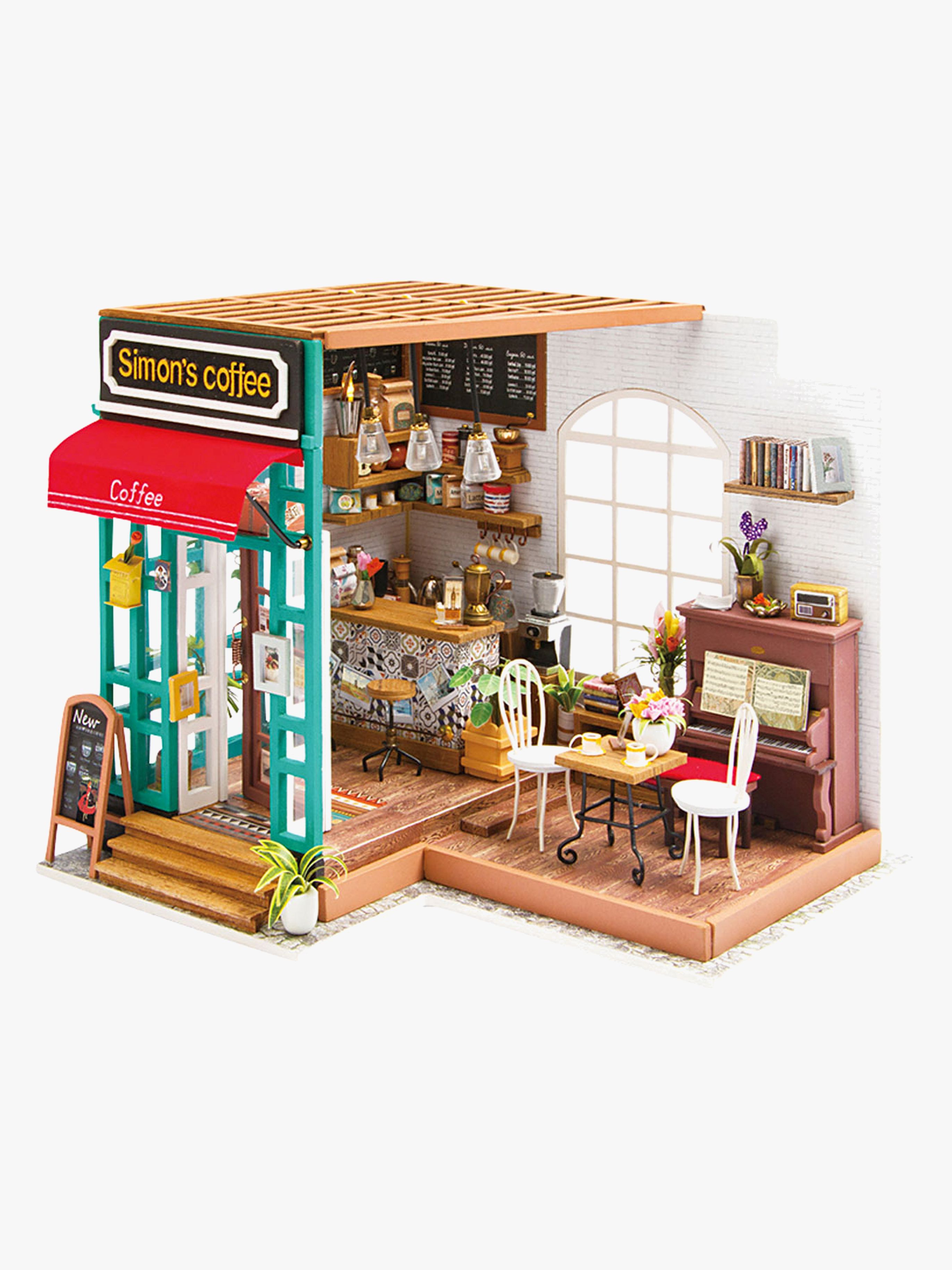 Creativ Company Bastelset DIY Miniaturzimmer Café