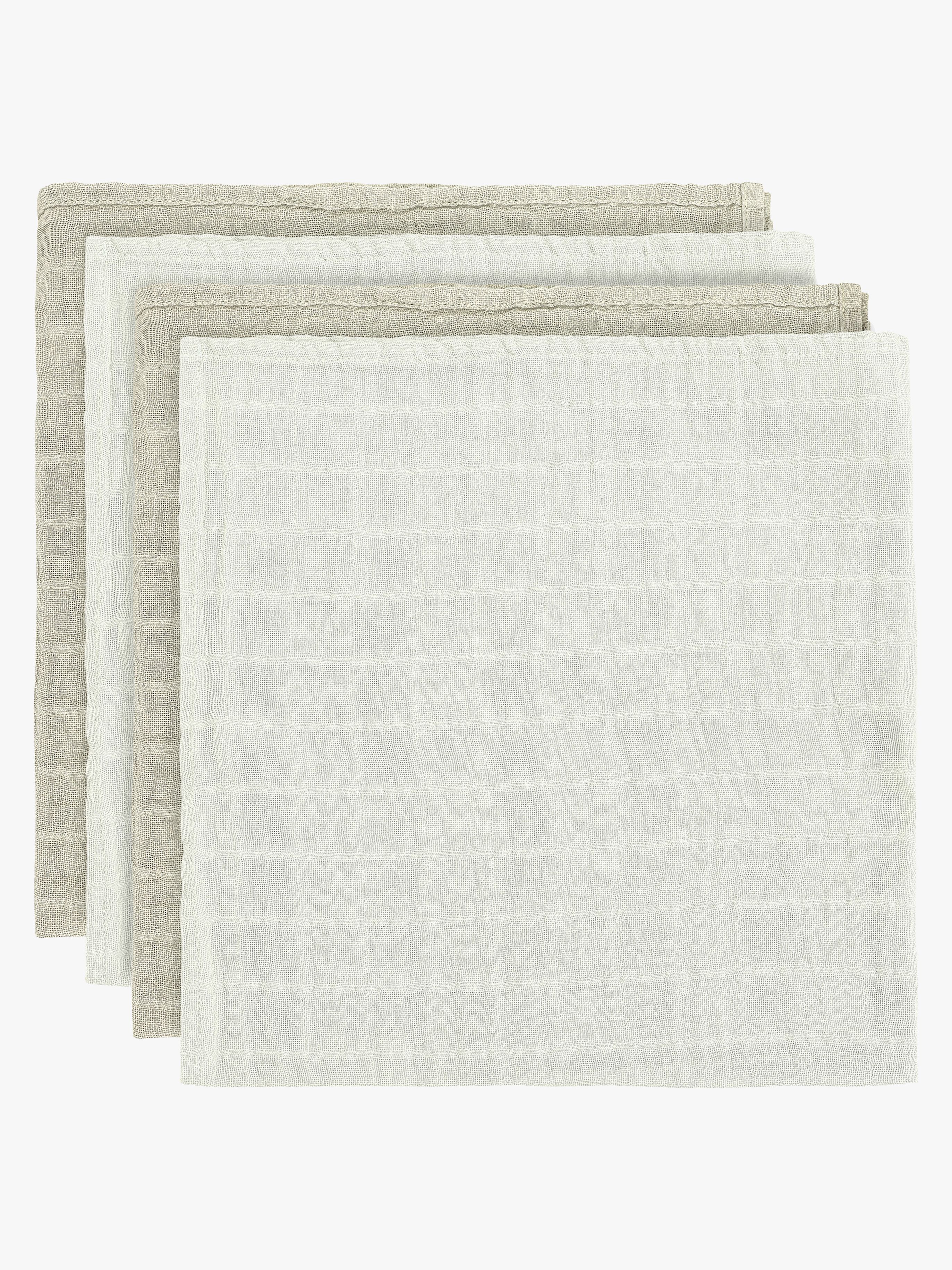 Musselintuch 4er-Pack, Dried Sage