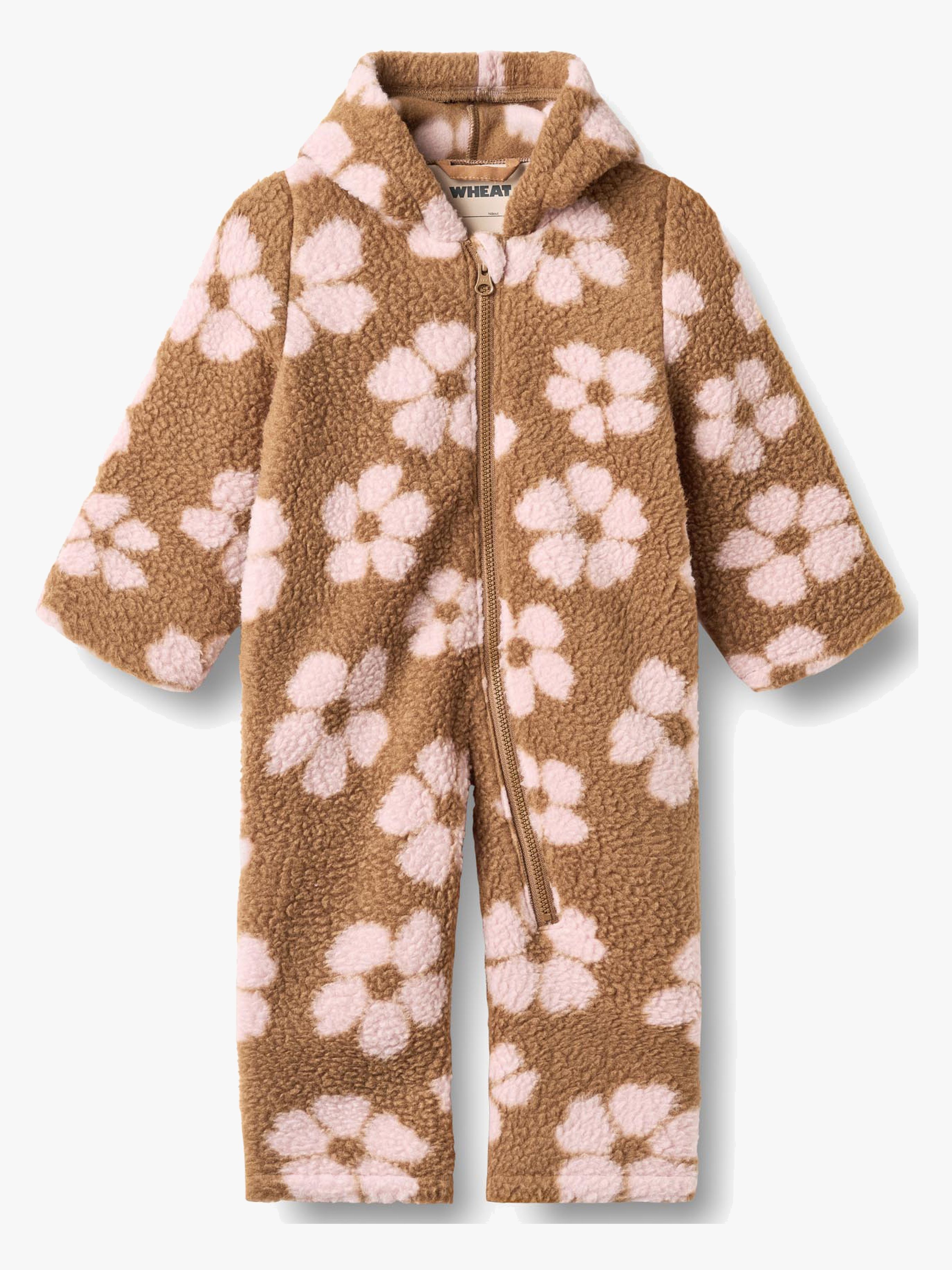 Allo Fleece-Overall, Warm Hazel Flowers, 80