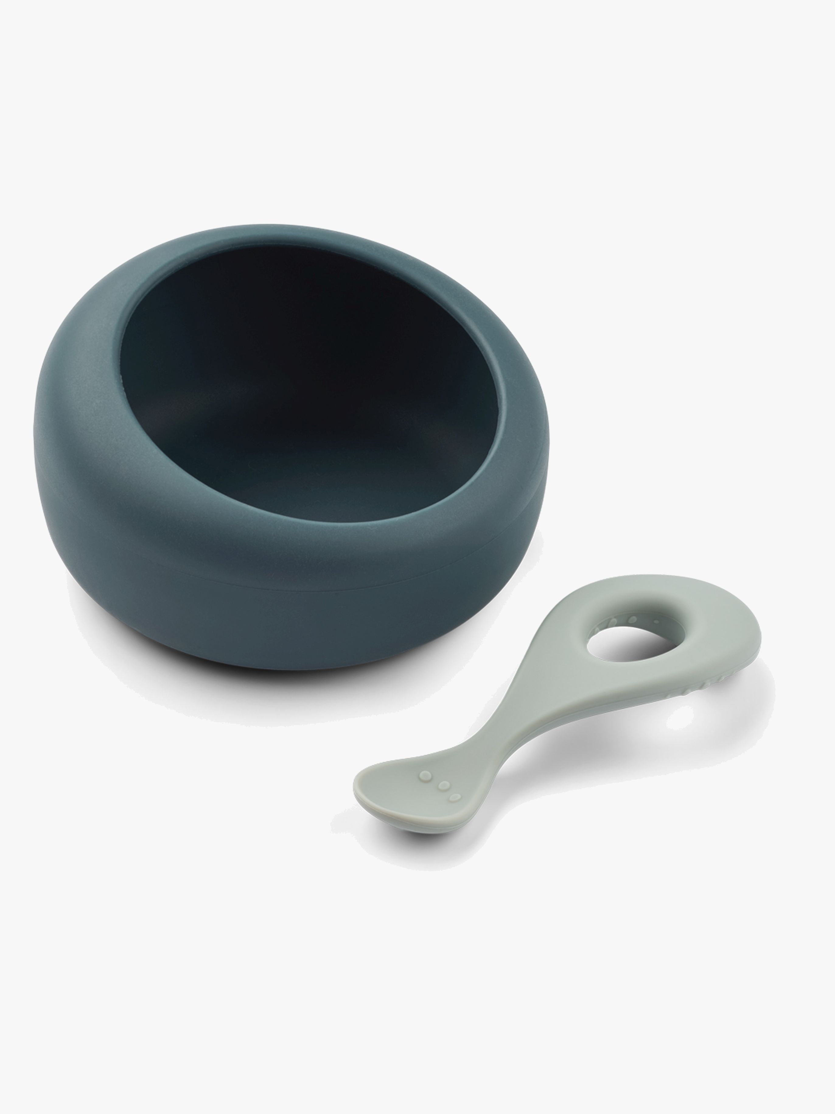 Sparia Schüssel & Löffel Set, Whale blue / Dove blue
