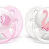 Philips Avent Ulta Soft Soother Schnuller 0-6 Monate, Rosa