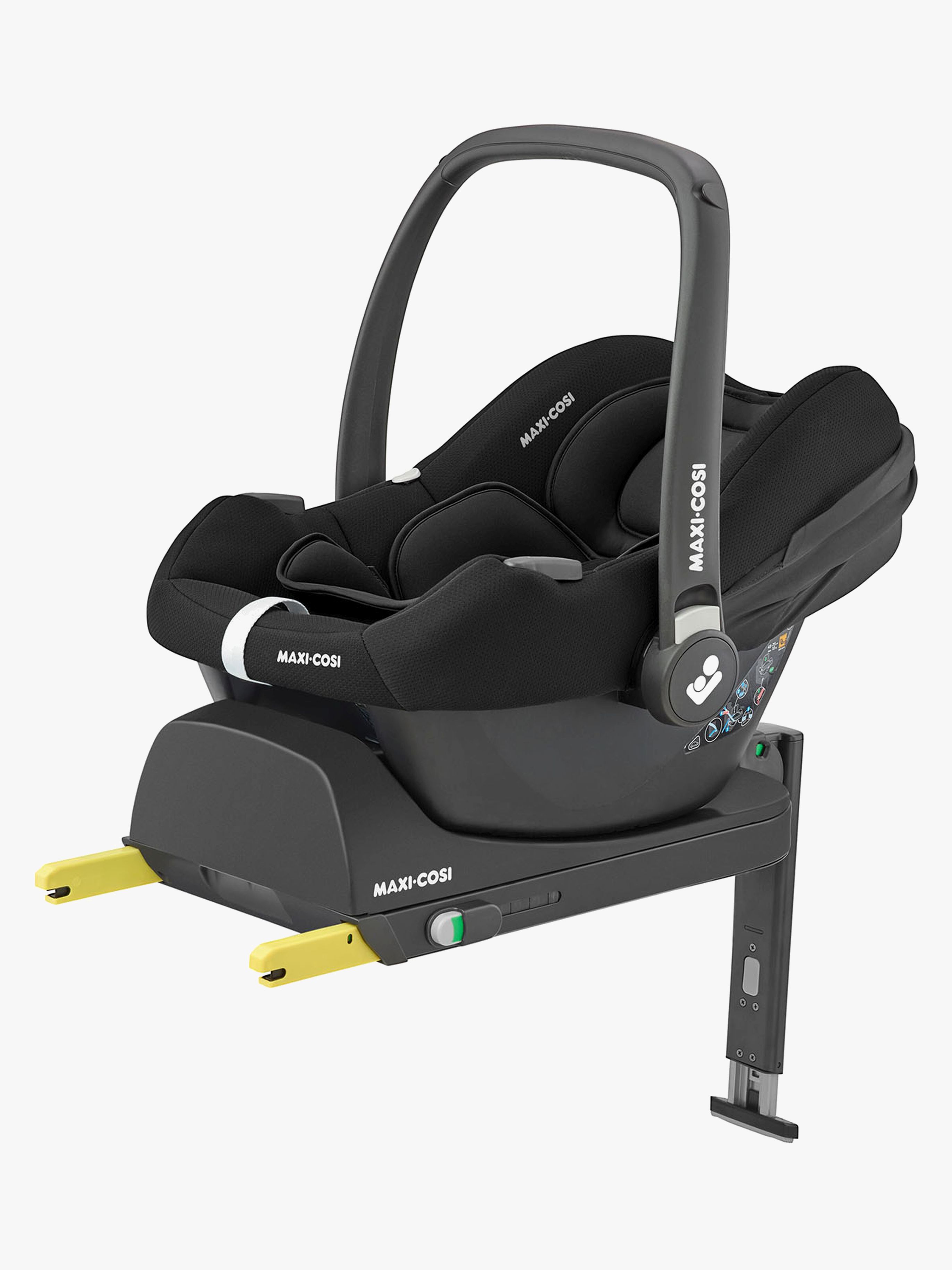 Maxi-Cosi CabrioFix i-Size Babyschale inkl. CabrioFix i-Size Basis, Essential Black