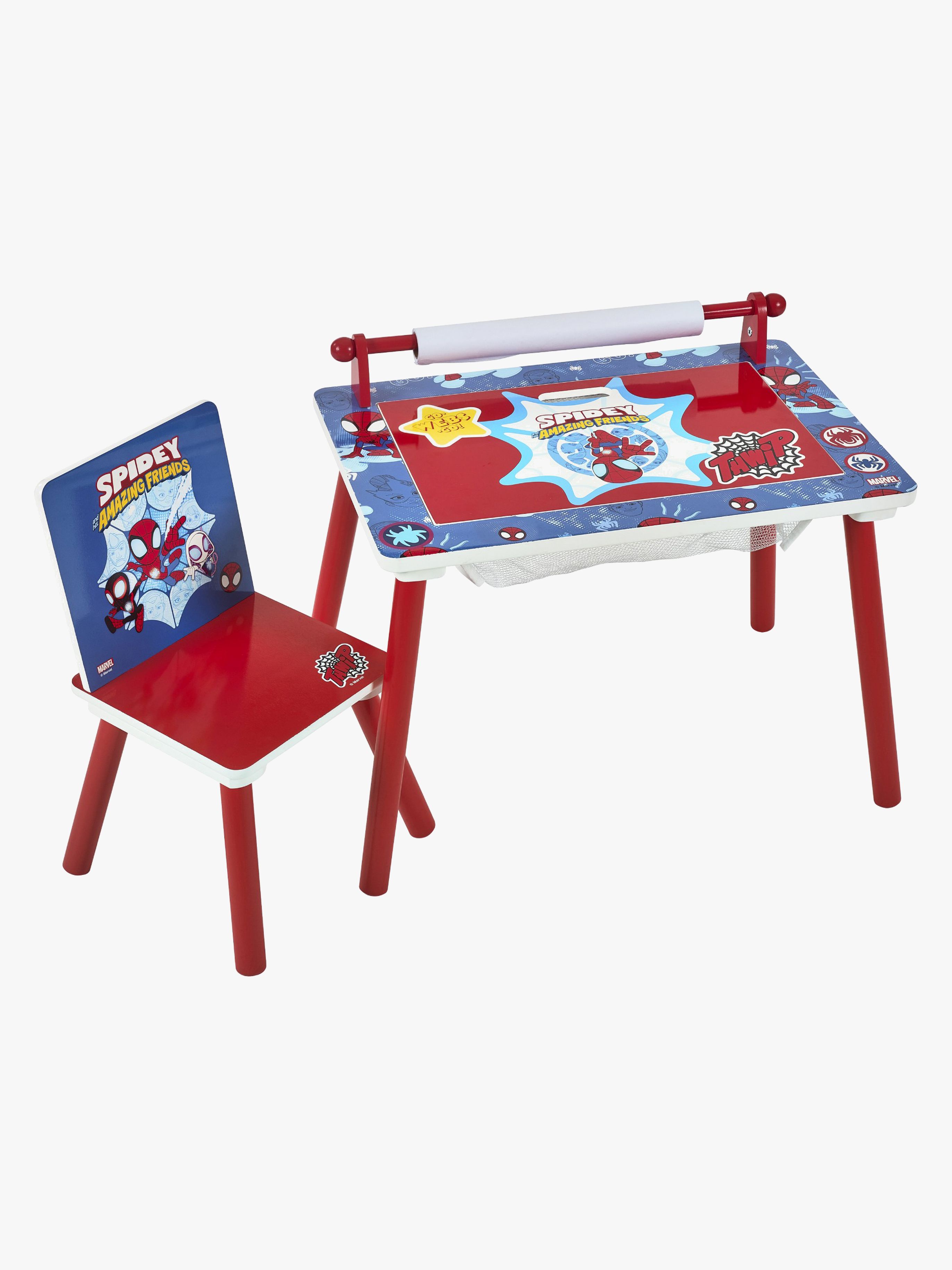 Marvel Spidey &  His Amazing Friends Schreibtisch mit Stuhl, Rot