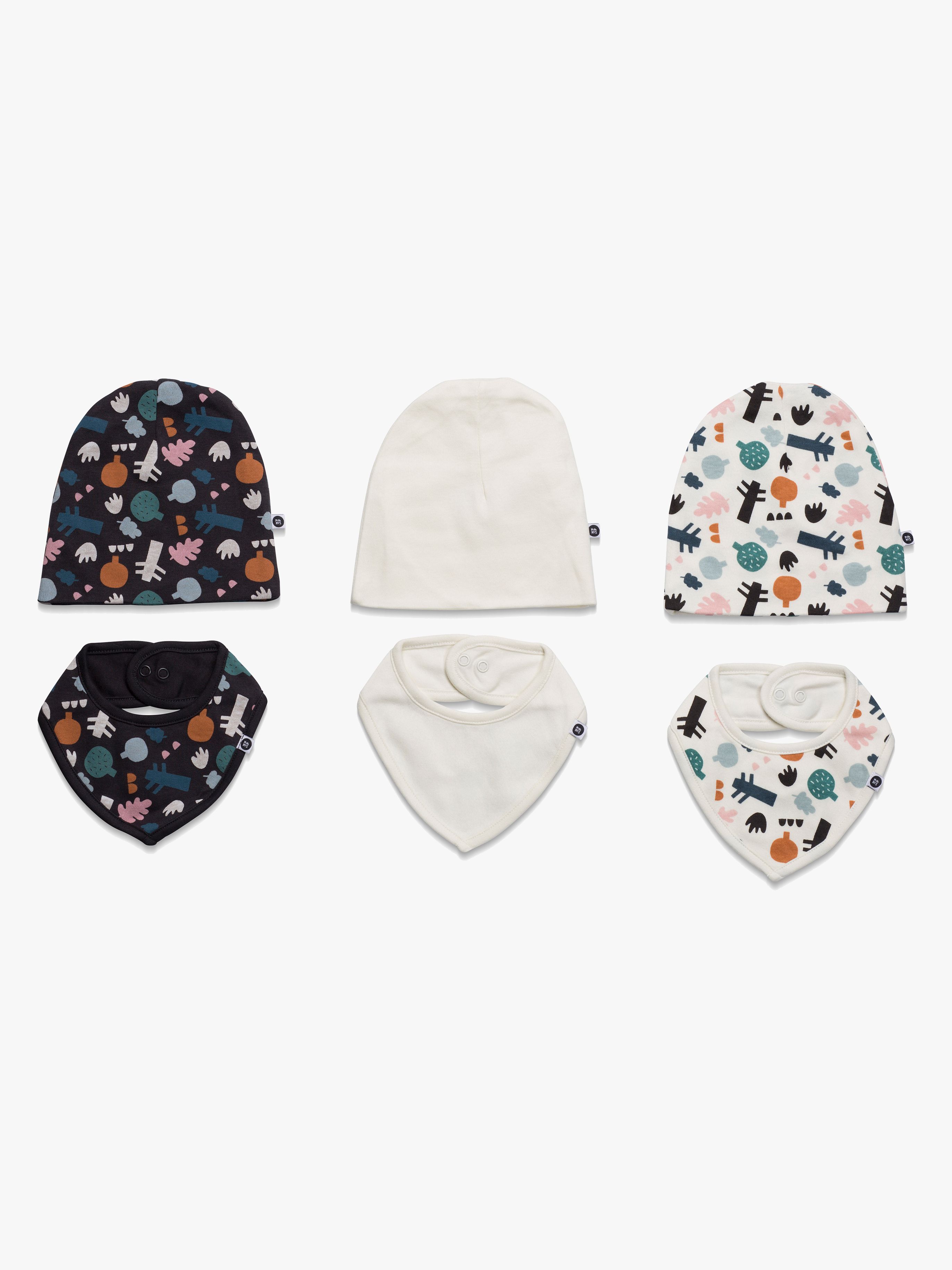 MiniMys Mütze & Dreieckstuch 6er-Pack Art, Marshmallow 56-62