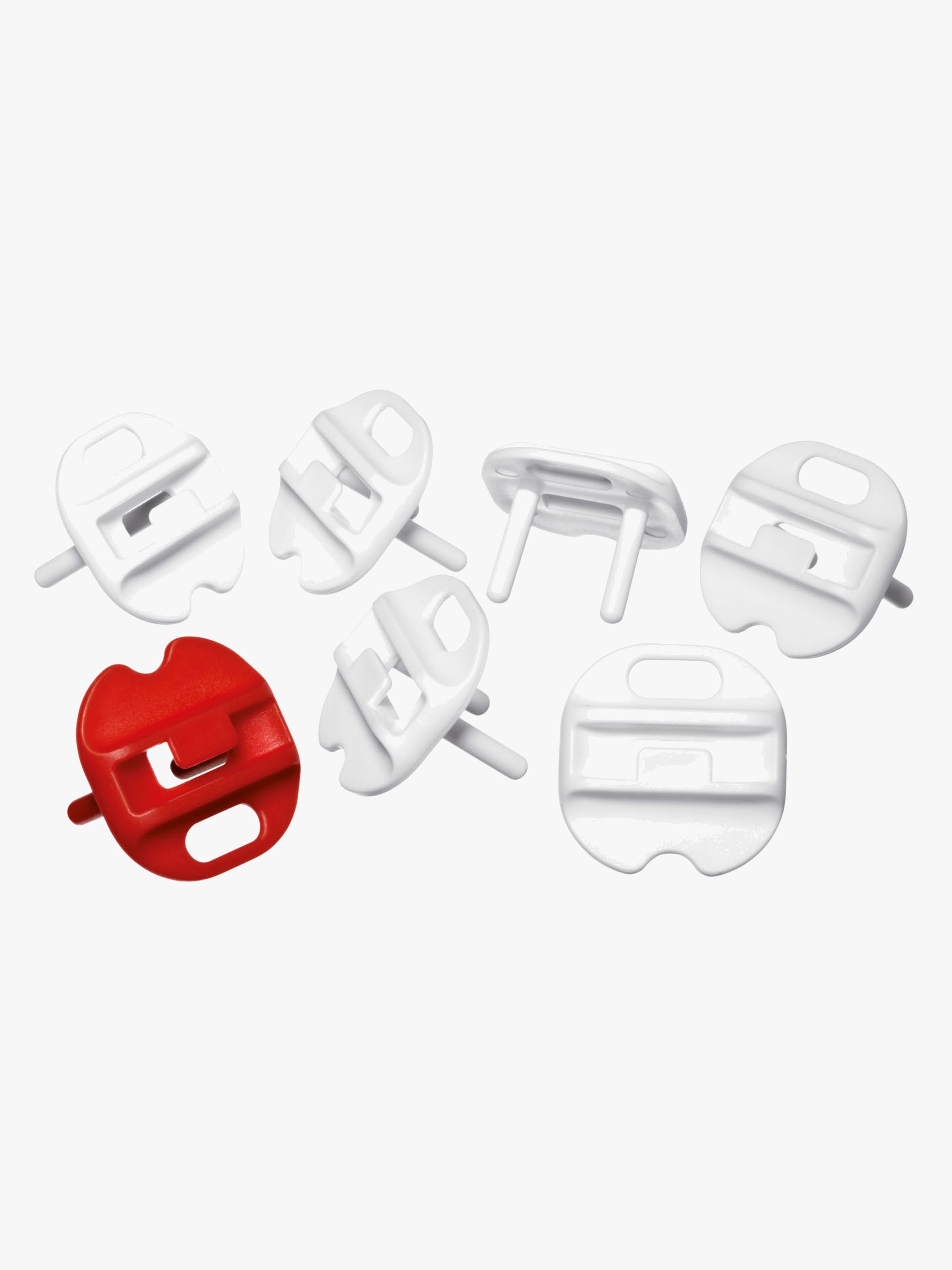 Sicherheitsstecker 6er-Pack, Weiß