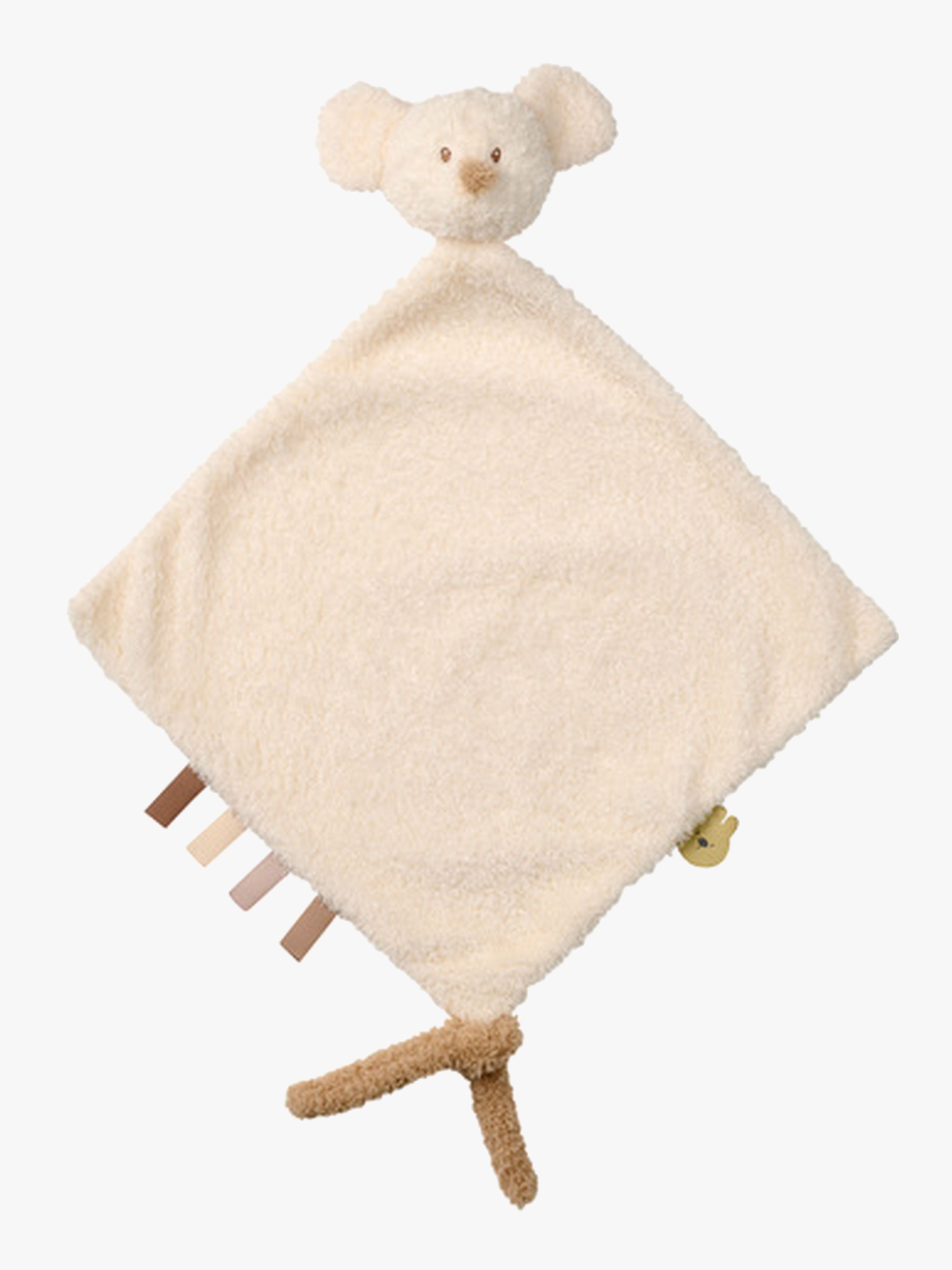 Teddy Schmusetuch Maus, Elfenbeinweiß