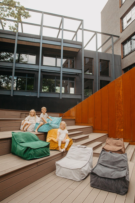 Yappy Kids Yappyhug Sitzsack, Light Grey