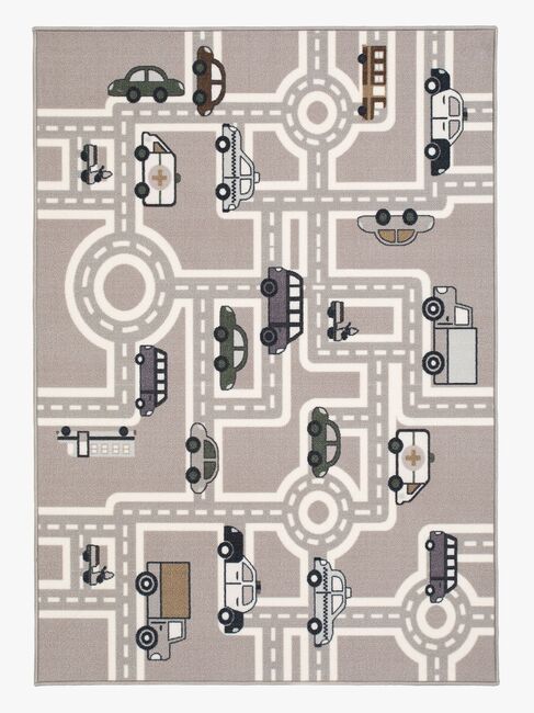 KMCarpets Straßenteppich Gummiert Grau 133x170 cm