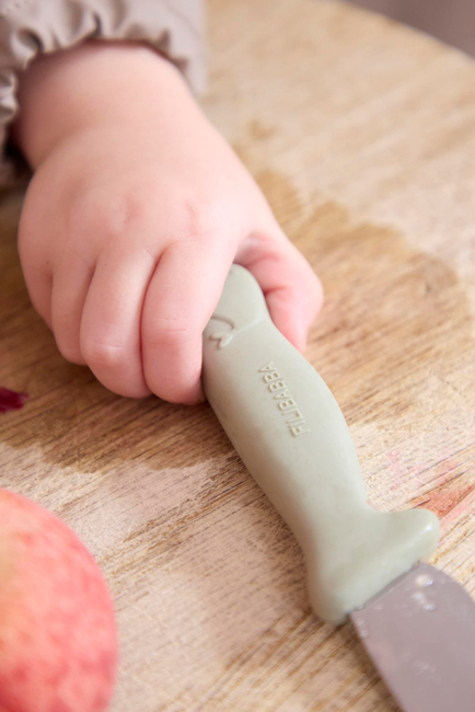 FILIBABBA Kindermesserset 2er-Pack, Powder Blue/Green