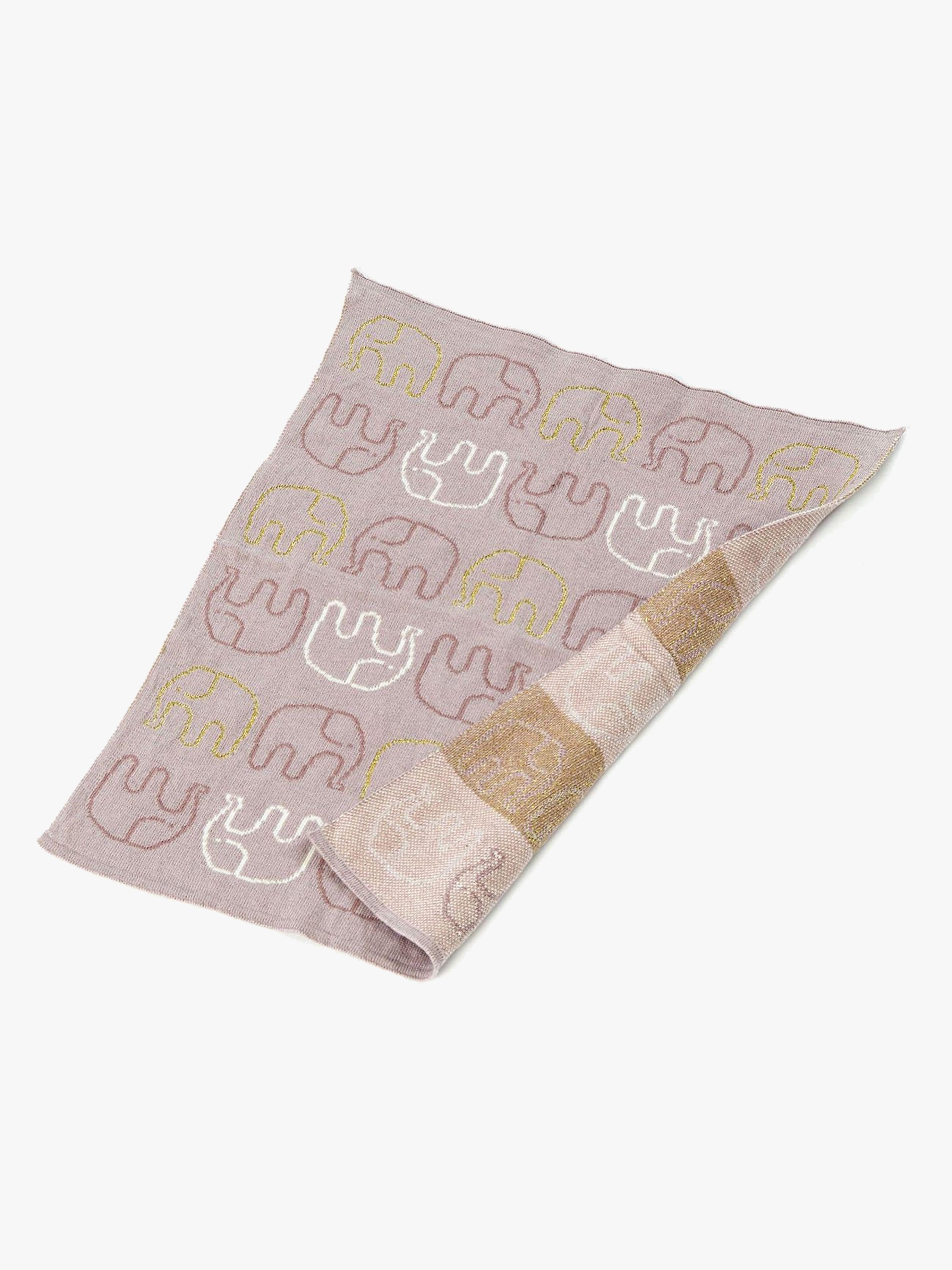 Smallstuff Kuscheldecke Elefant Gestrickt, Roségold