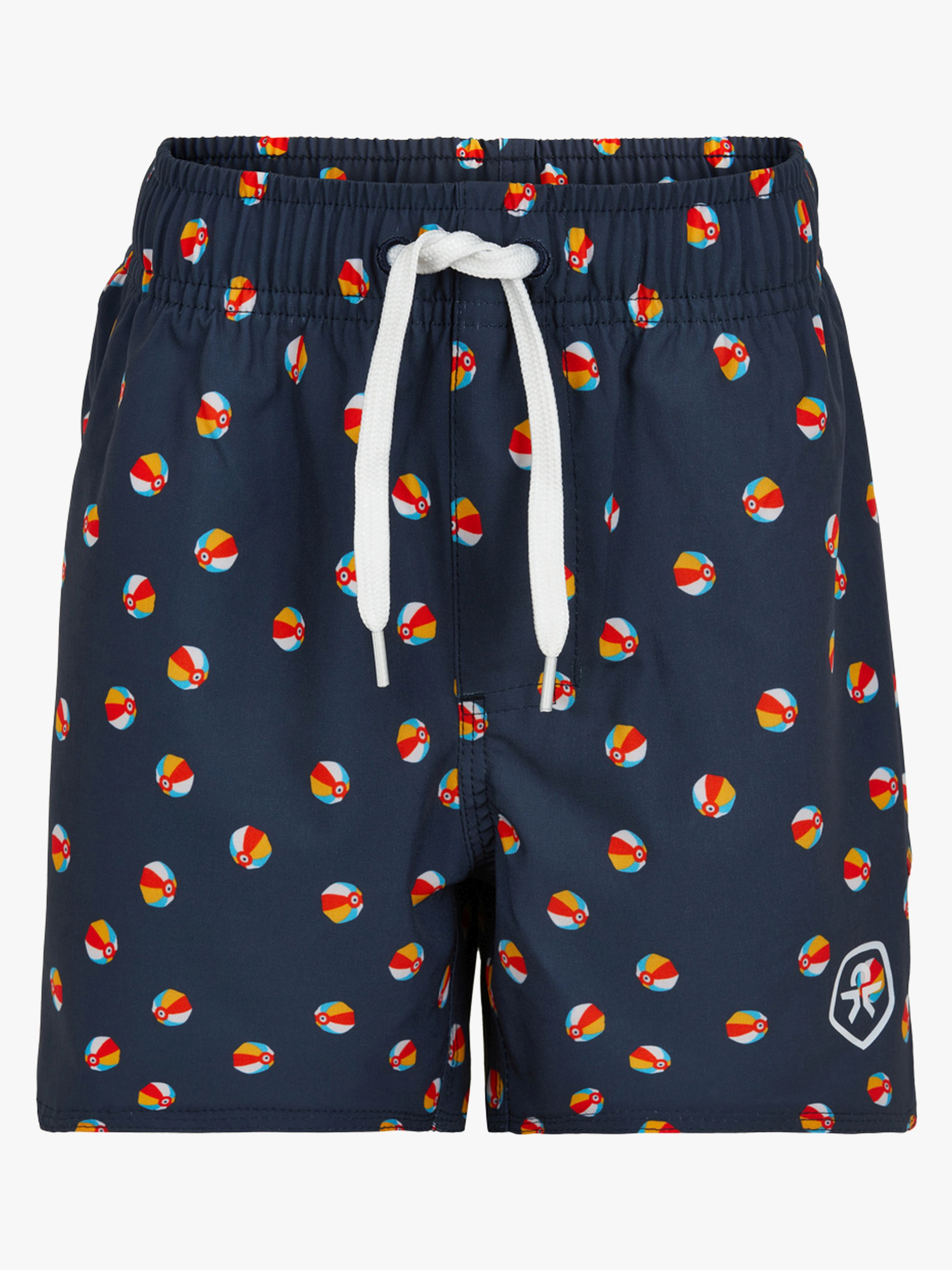 Color Kids Badehose, Rot/Blau/Gemustert, 92