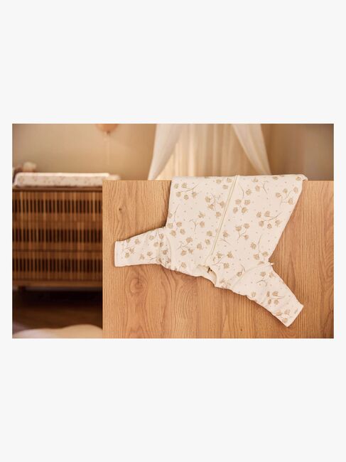 Jollein Schlafsack mit abnehmbaren Ärmeln Rund 60 cm, Leafy Dreams