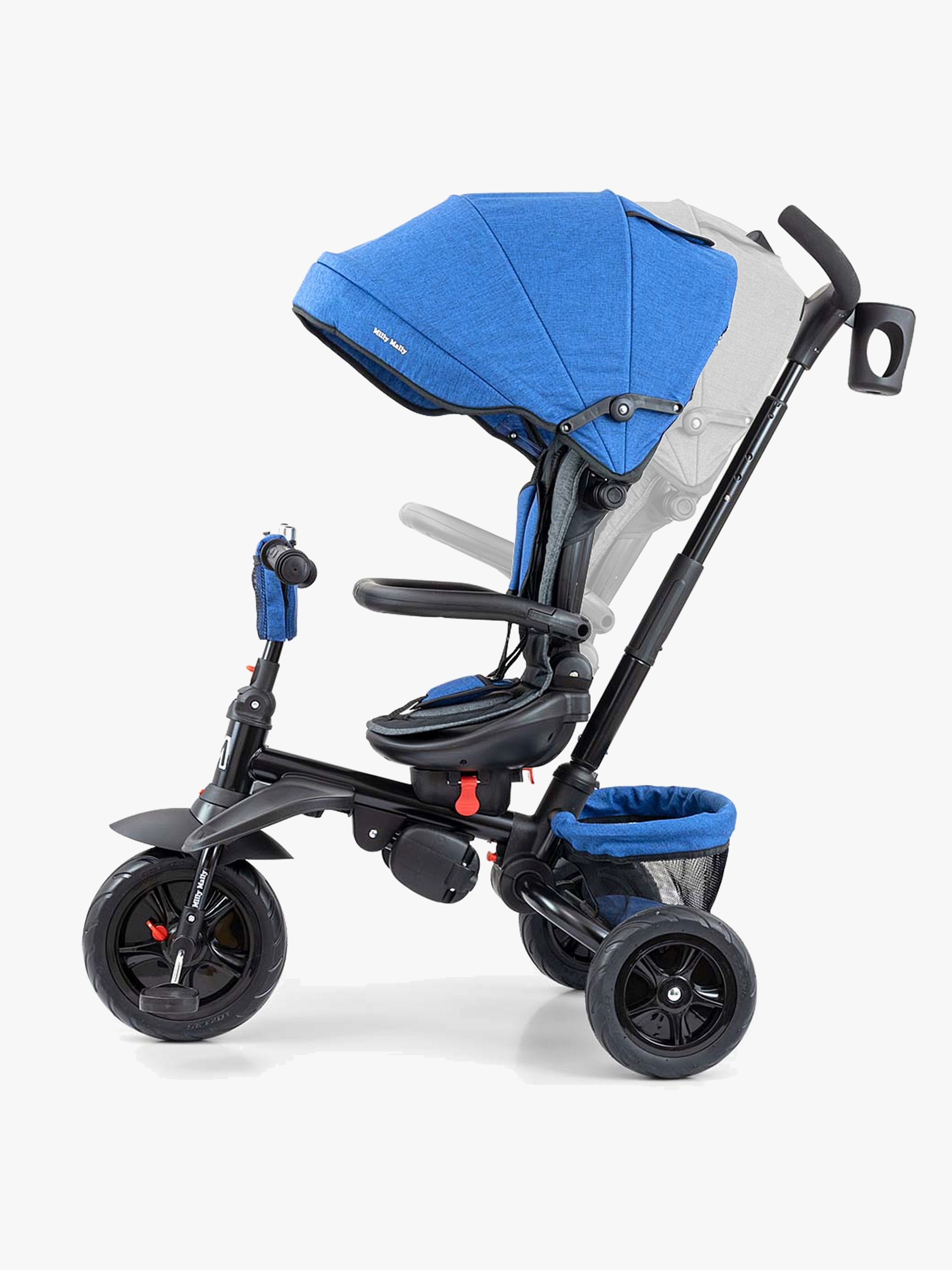 Milly Mally Dreirad Stanley Gummi, Navy/Schwarz