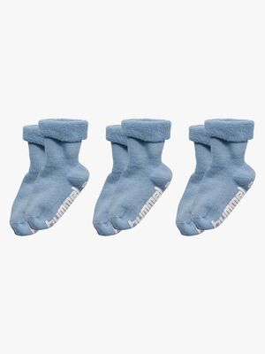 Hummel Mini Anti-Slip Socken 3er-Pack, Faded Denim