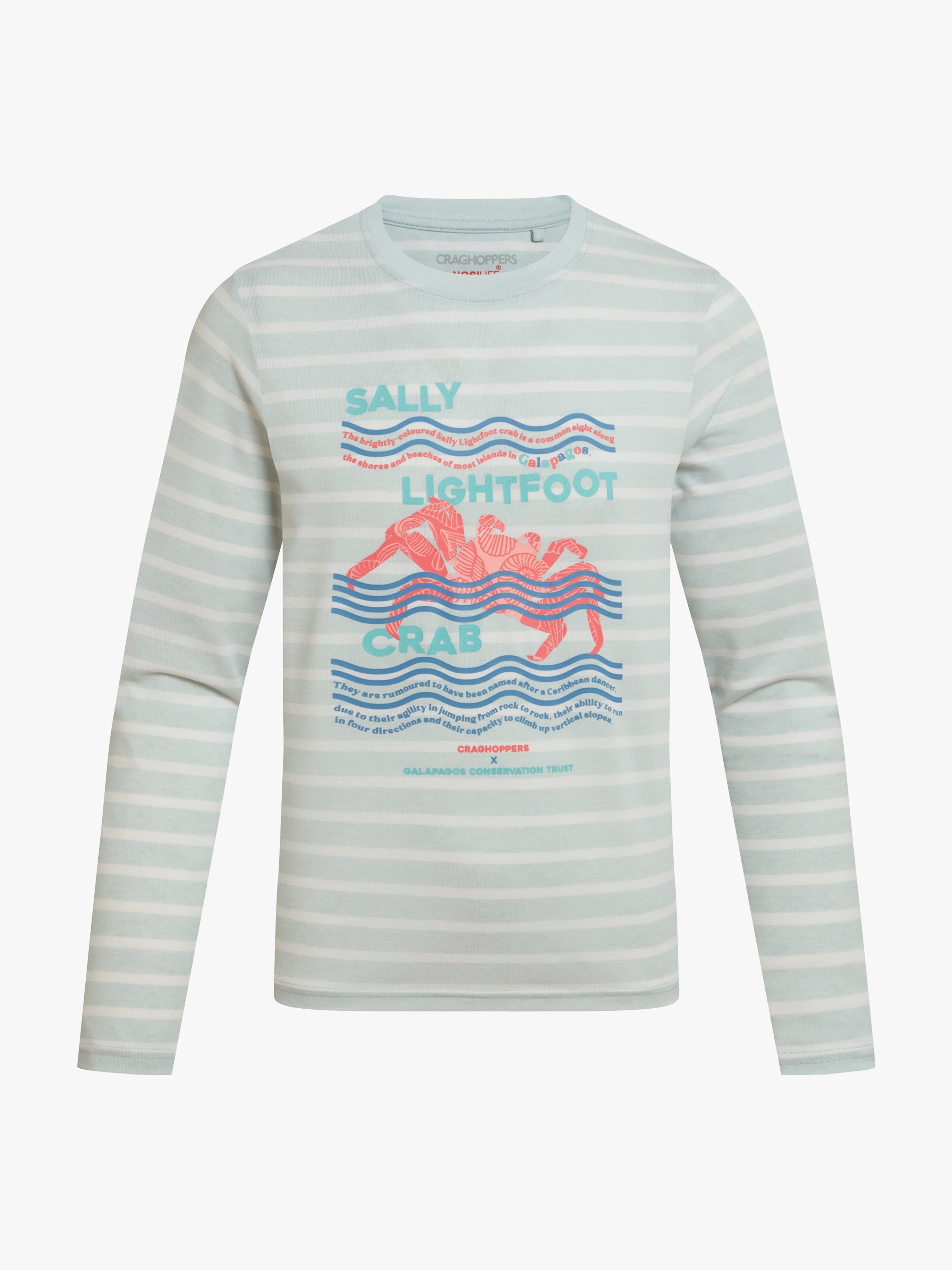 NosiLife Cruz Insektenabweisend Langärmeliger Pullover, Nimbus Blue Stripe, 140