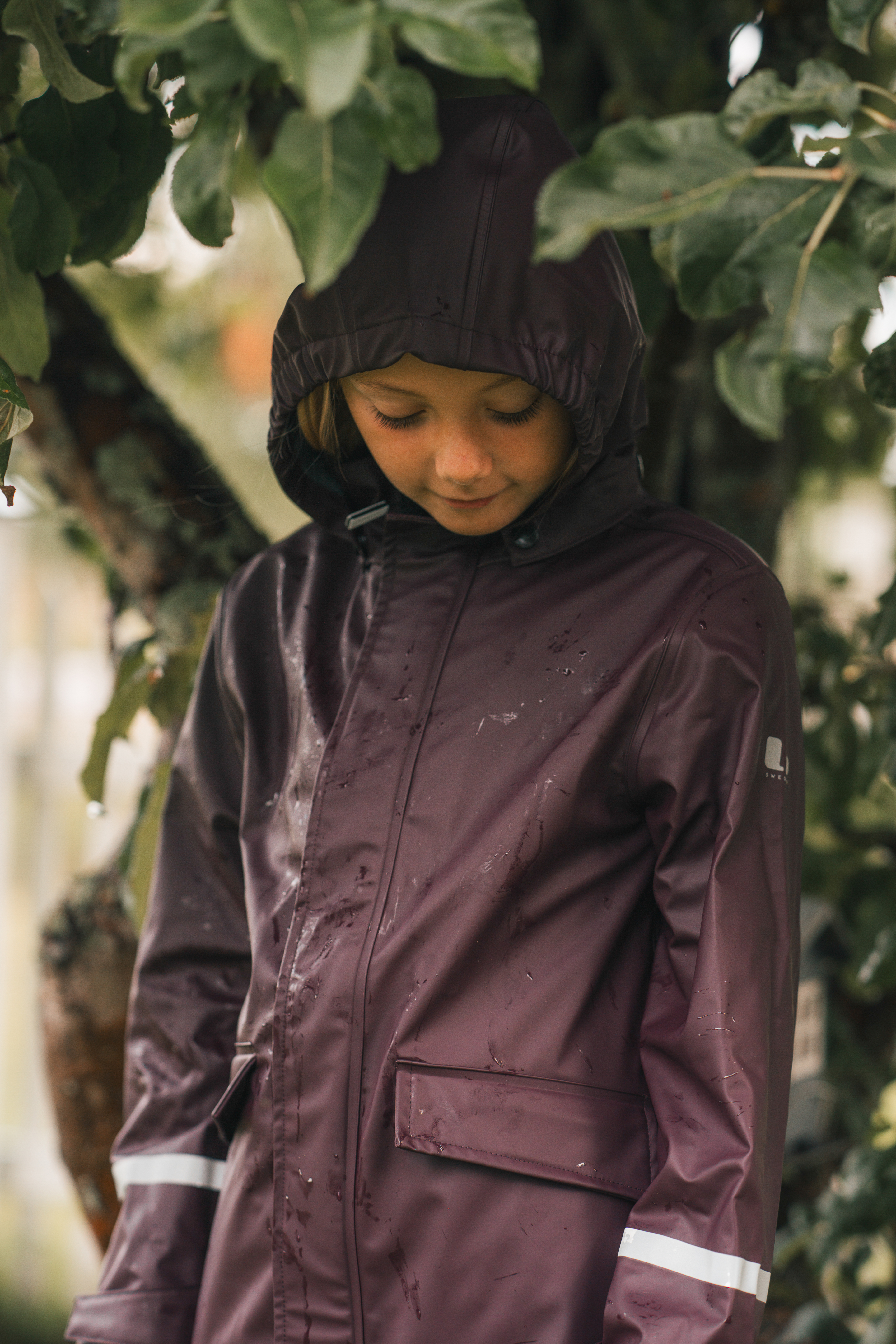 Vestby Gefütterte Outdoorjacke, Plum, 160