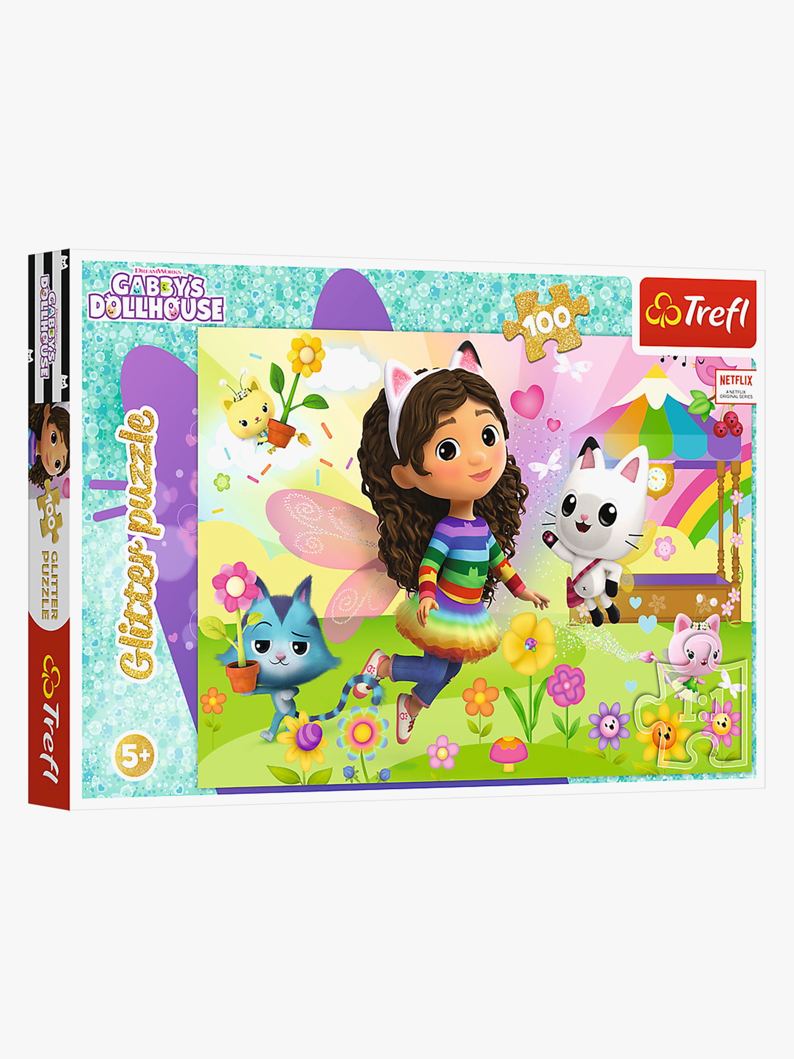 Gabbys Dollhouse Glitter Puzzle 100 Teile