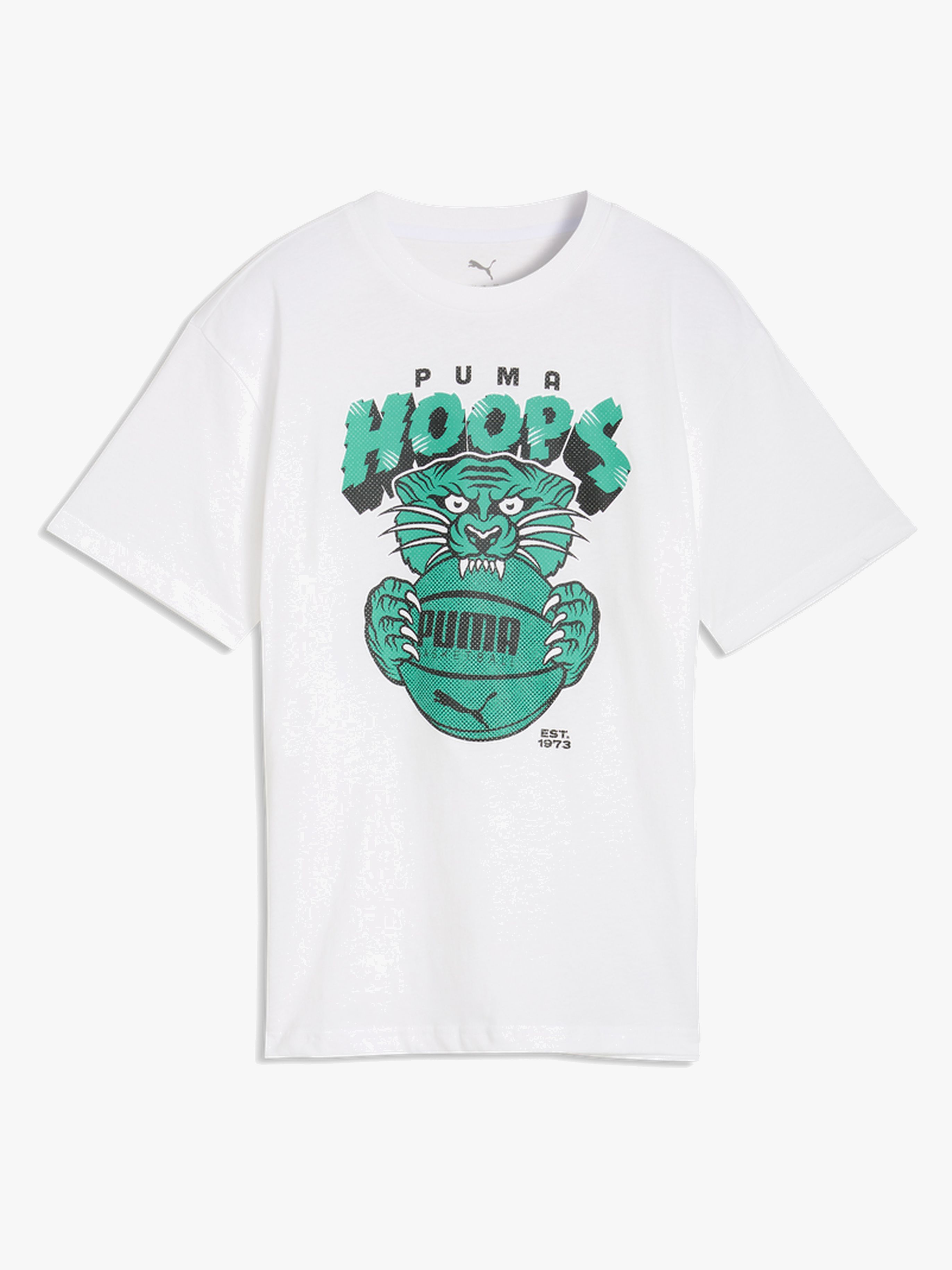 Puma Basketball Flagrant Foul T-Shirt, Weiß, 152