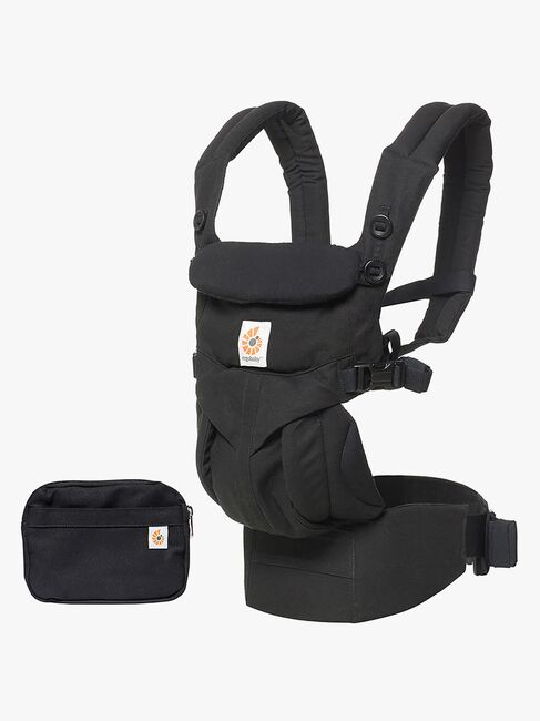 Ergobaby Omni 360 Babytrage inkl. Regenüberzug, Schwarz