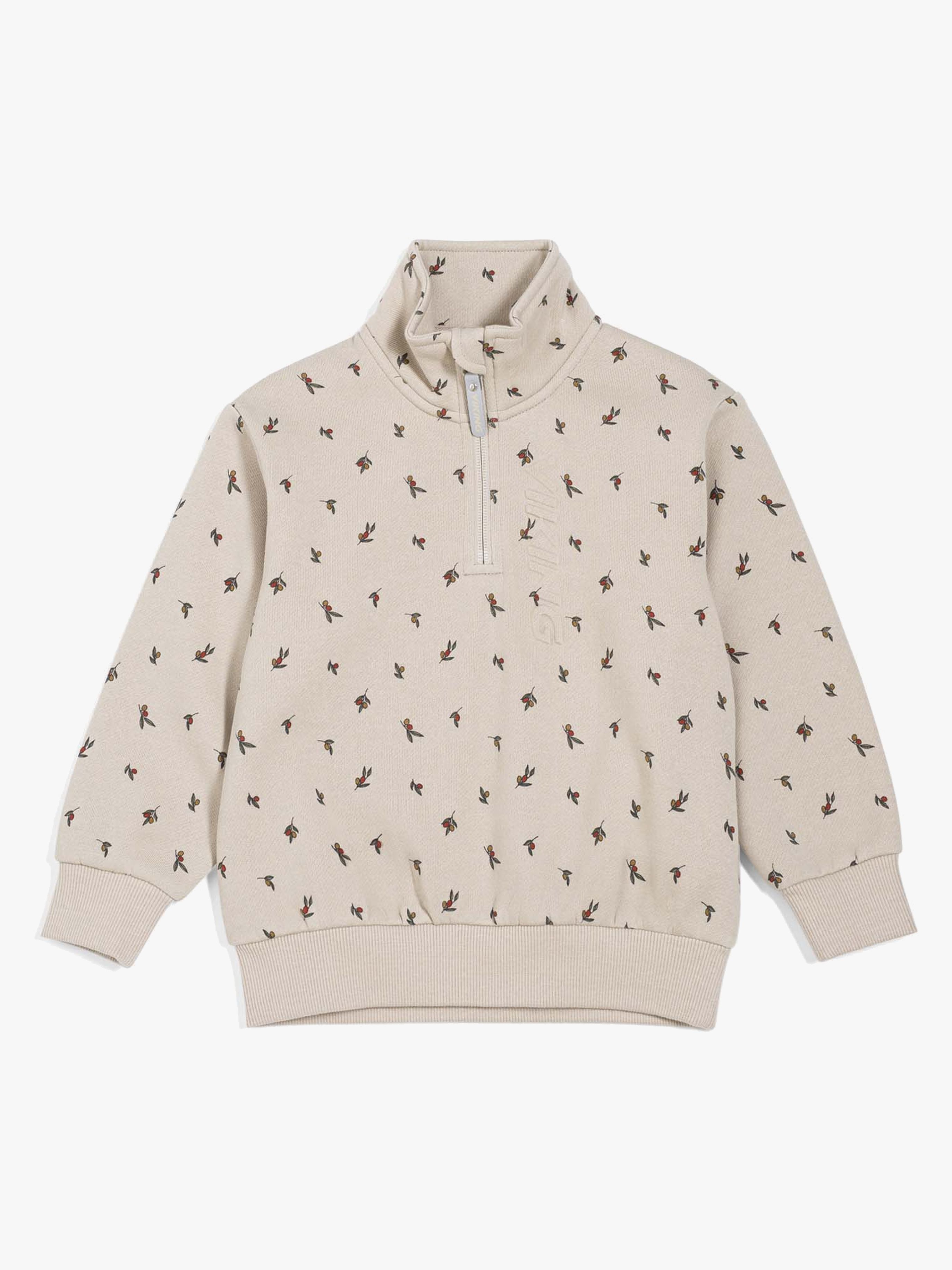Viking X Kenza Sweatshirt Mit Reißverschluss, Cement, 104