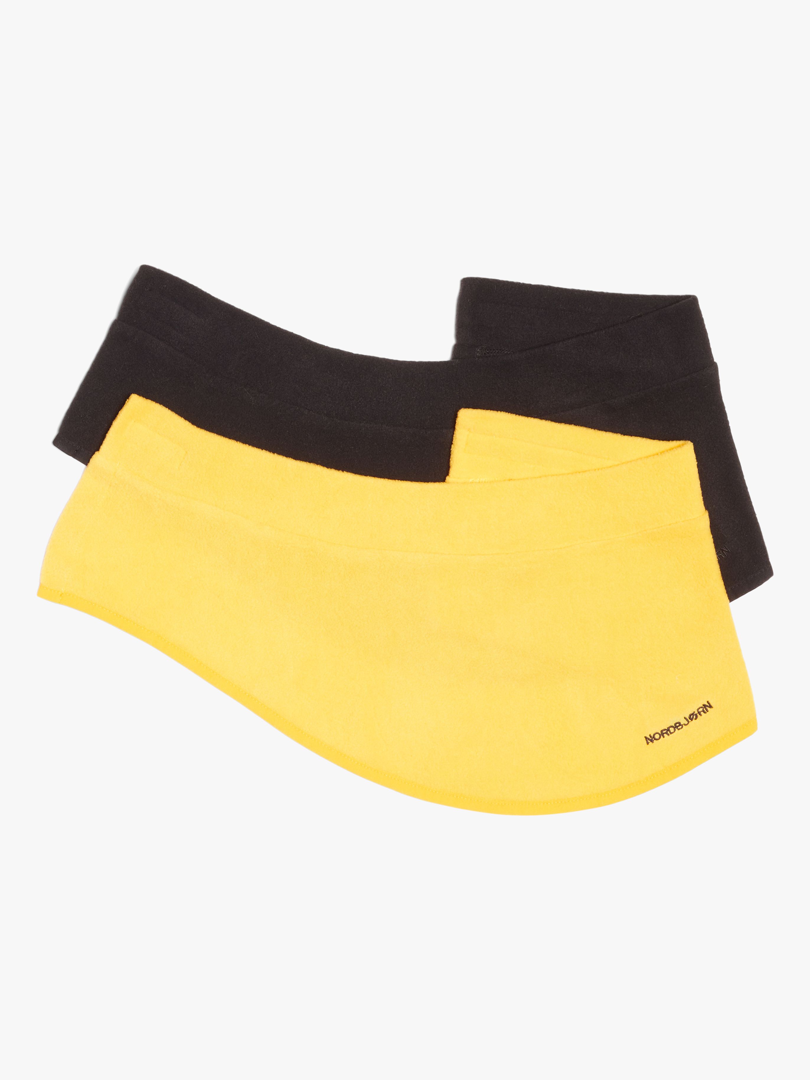Nordbjørn Sarek Fleece-Halswärmer 2er-Pack, Black / Banana