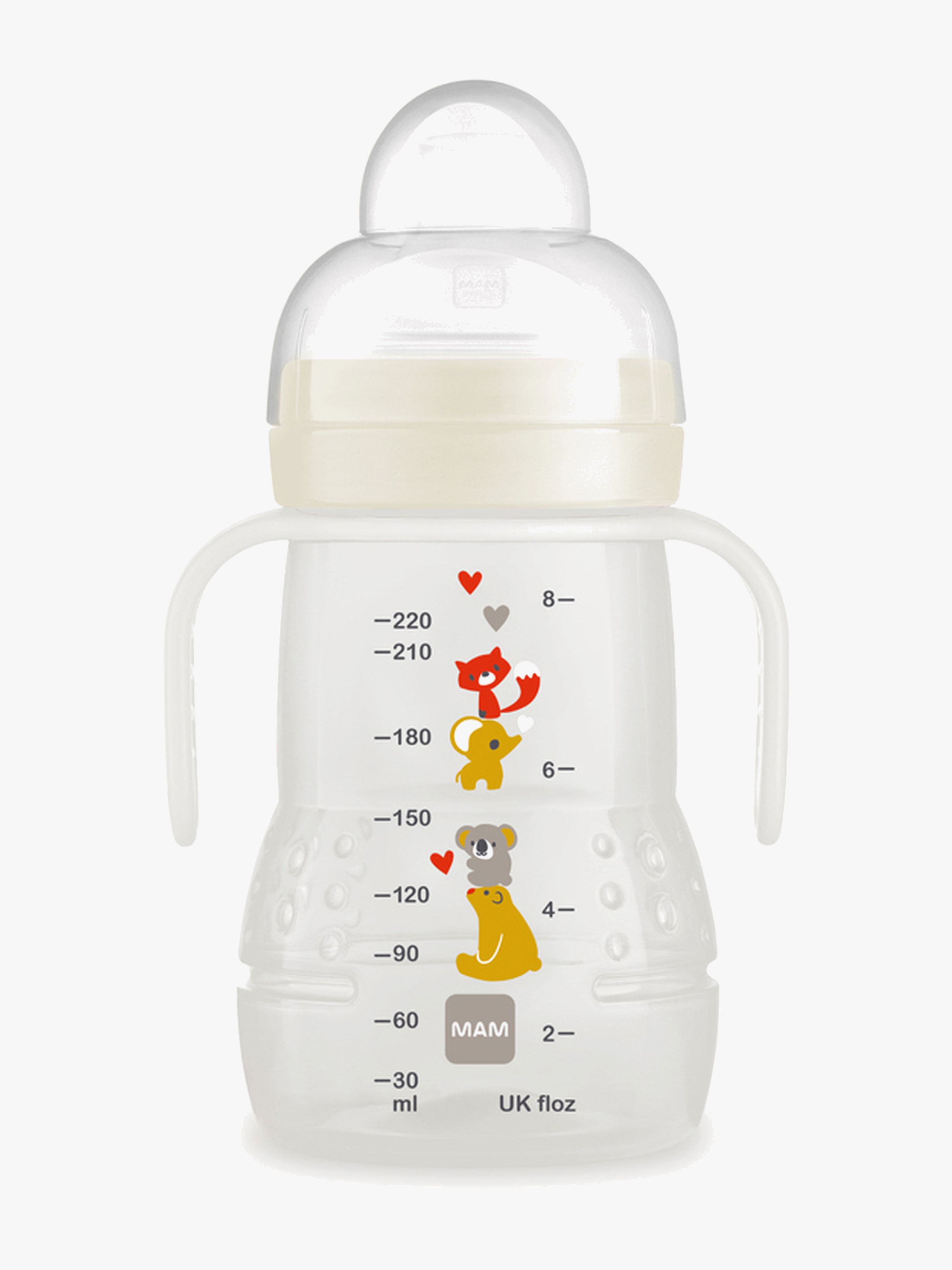 MAM Trainer Babyflasche 220 ml, Natural