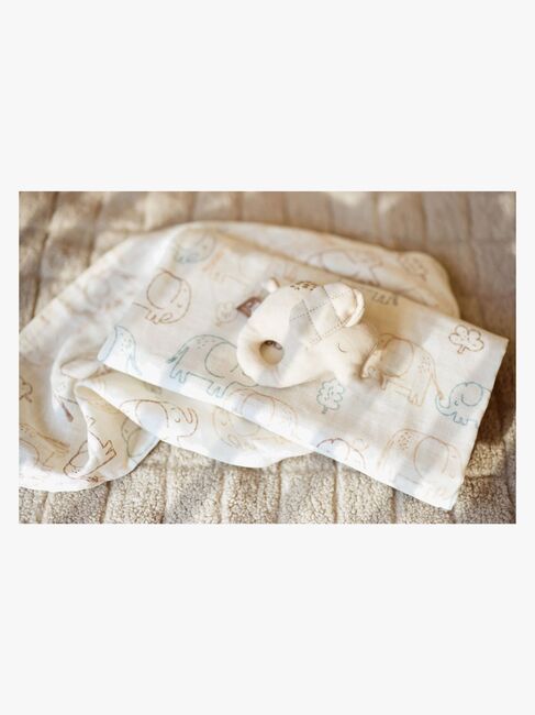 Jollein Waschlappen 3er-Pack, Elephant Tales