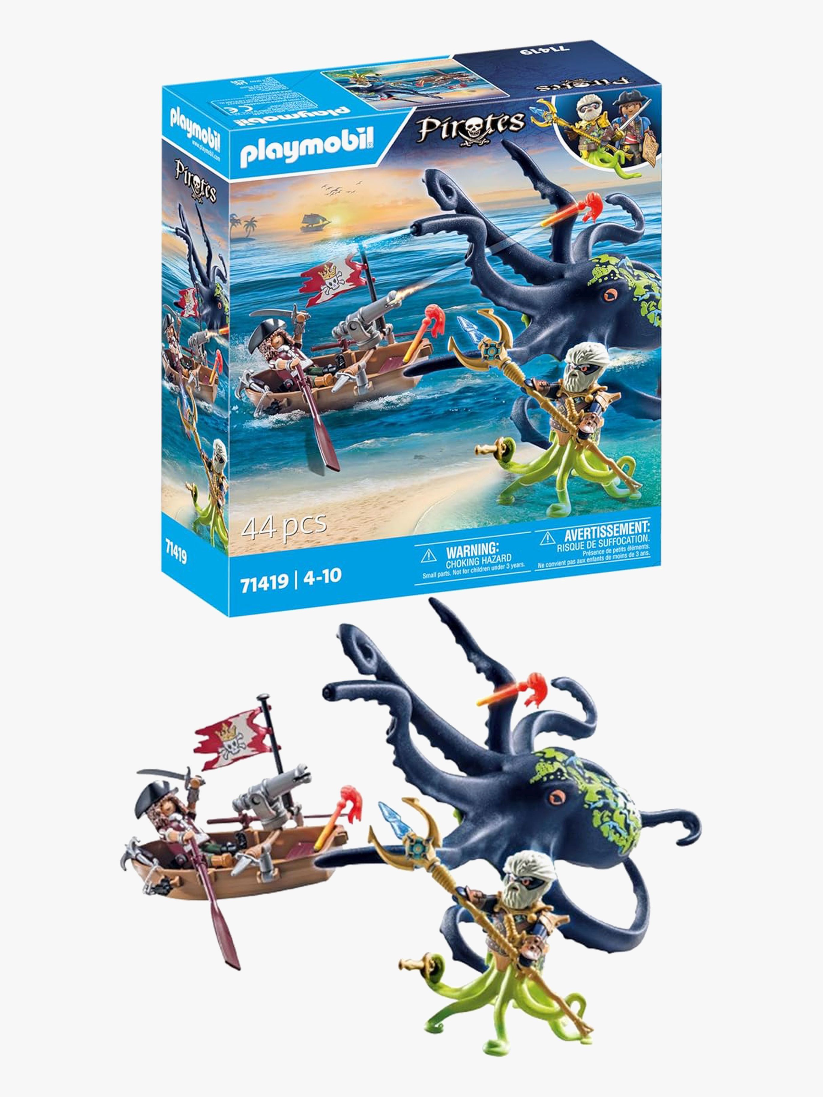 Playmobil 71419 Pirates Baukasten Kampf gegen den Riesenoktopus