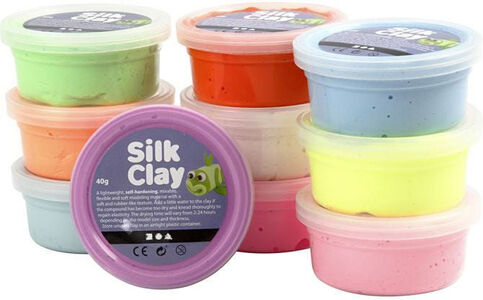 Silk Clay Gemischte Farben Basic 2