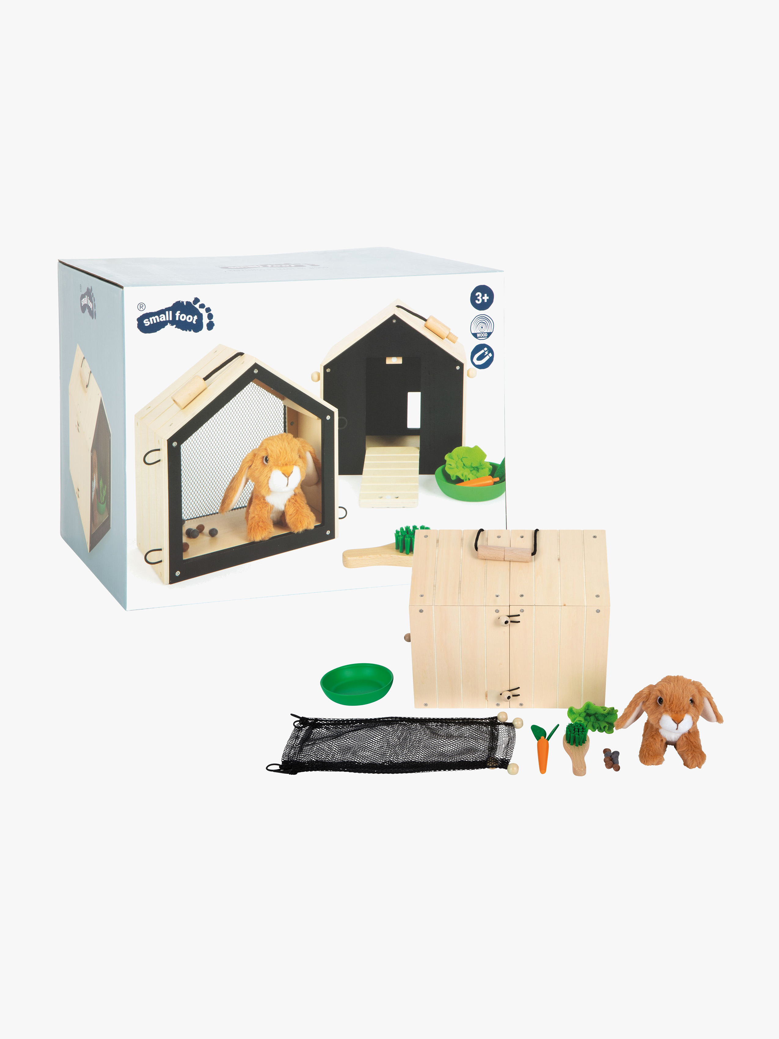 Spielset Kaninchen mit Käfig & Gehäuse