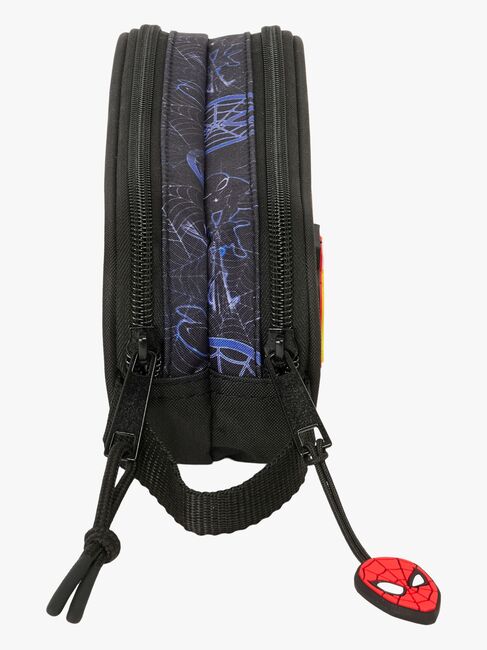 Marvel Spider-Man Doppel-Federmäppchen Attack, Schwarz/Blau