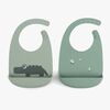 Done By Deer Lätzchen Silikon 2er-Pack, Green