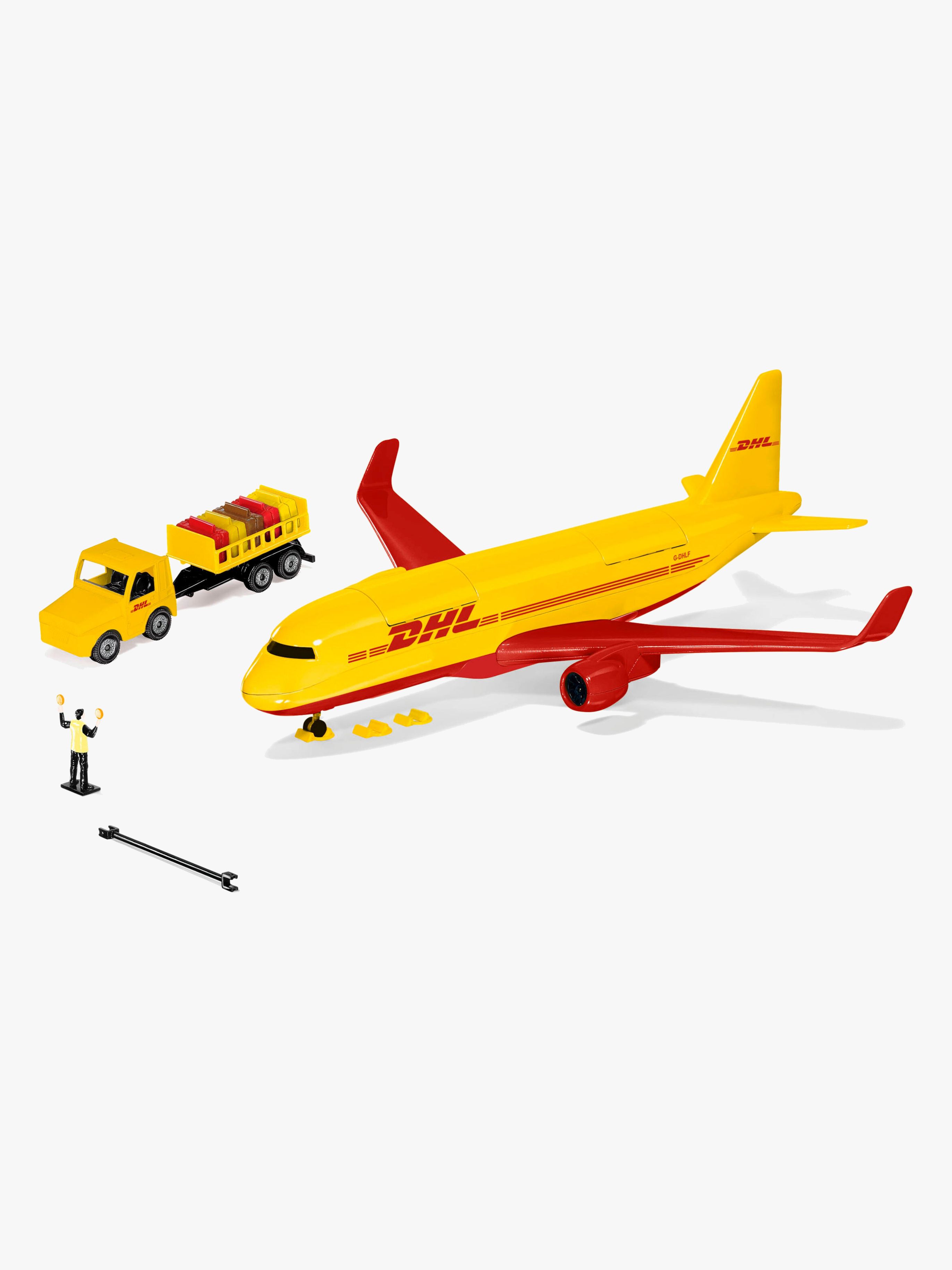 DHL Flugzeug mit Zubehör