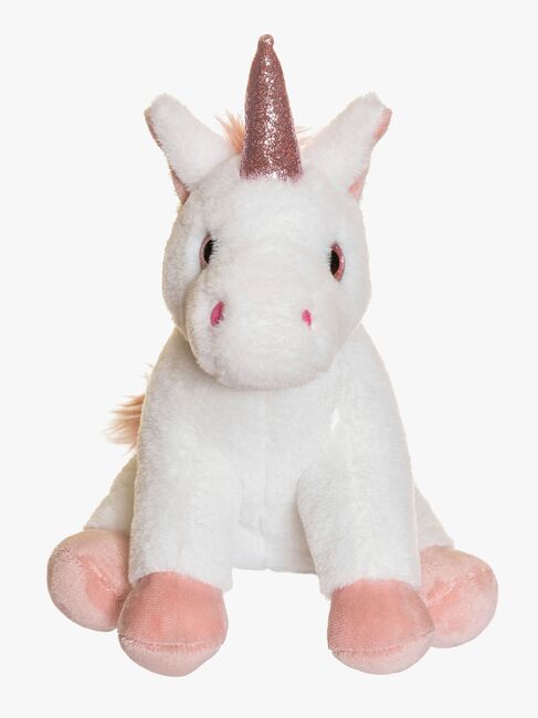 Teddykompaniet Kuscheltier Einhorn 25 cm, Weiß