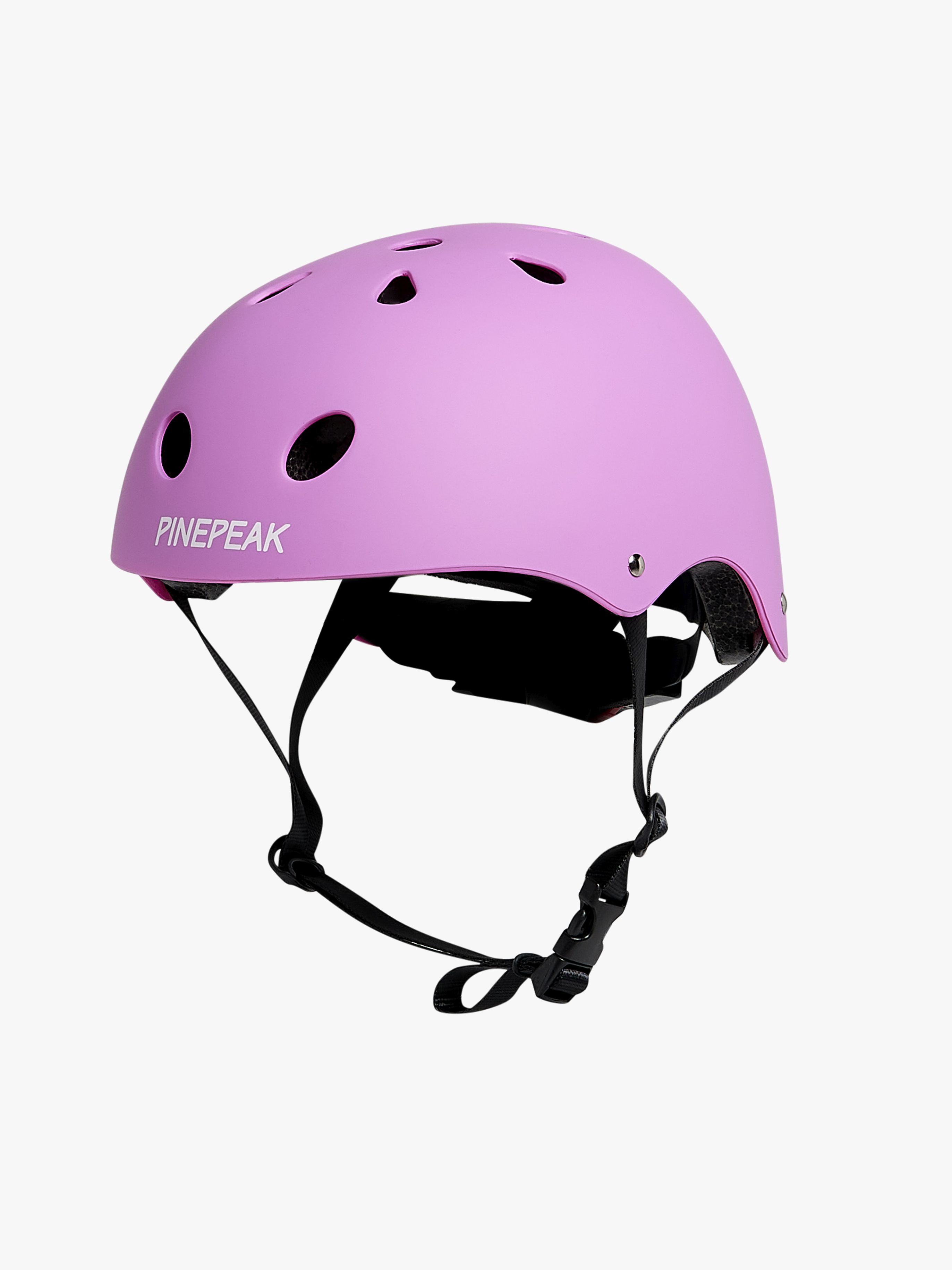 Pinepeak Quake Skateboardhelm für Kinder 5-12 Jahre, Rosa, M