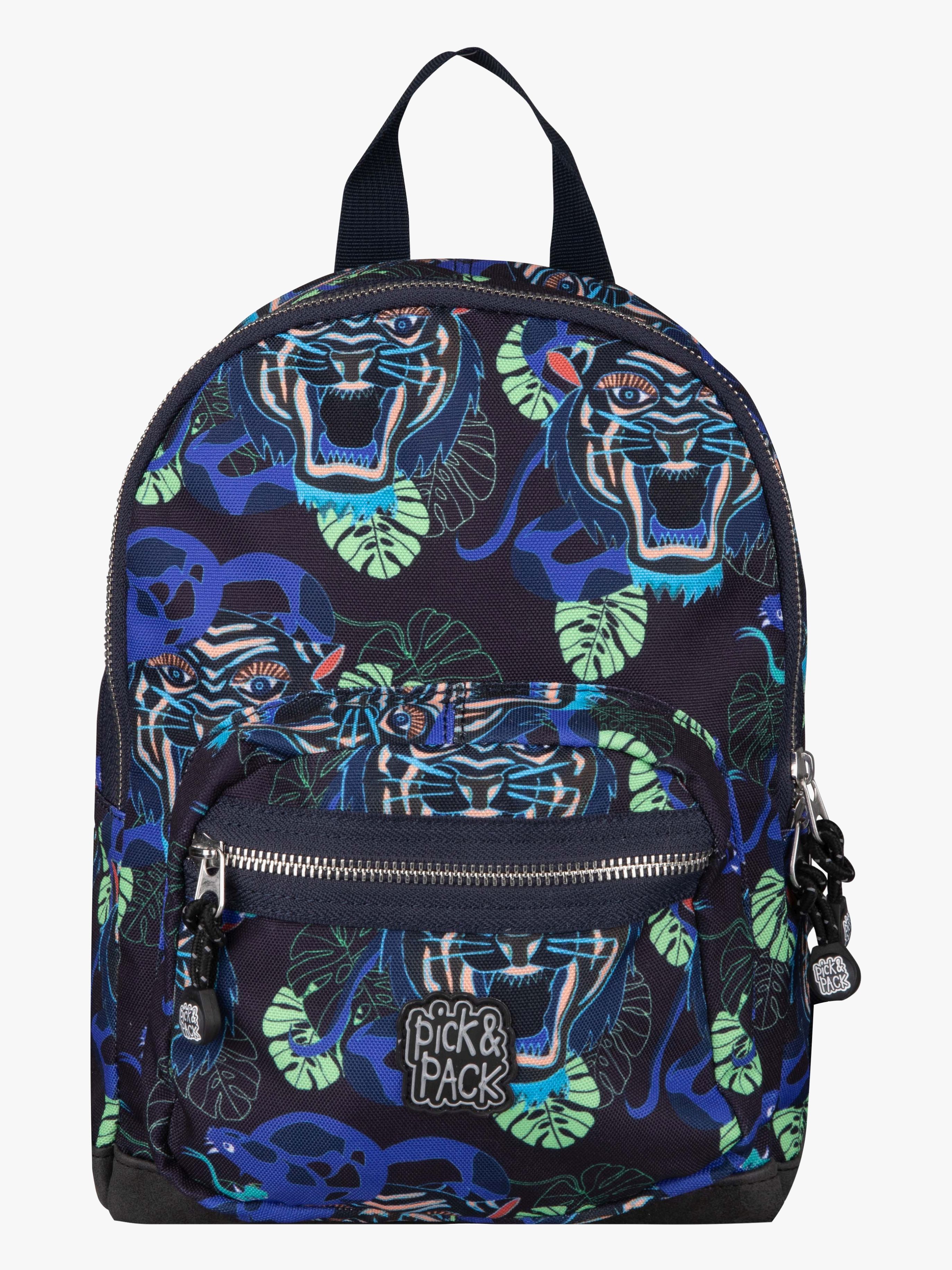 Pick &  Pack Dangerous Cat Kinder Rucksack 7L, Carbon, Kindergartenrucksack