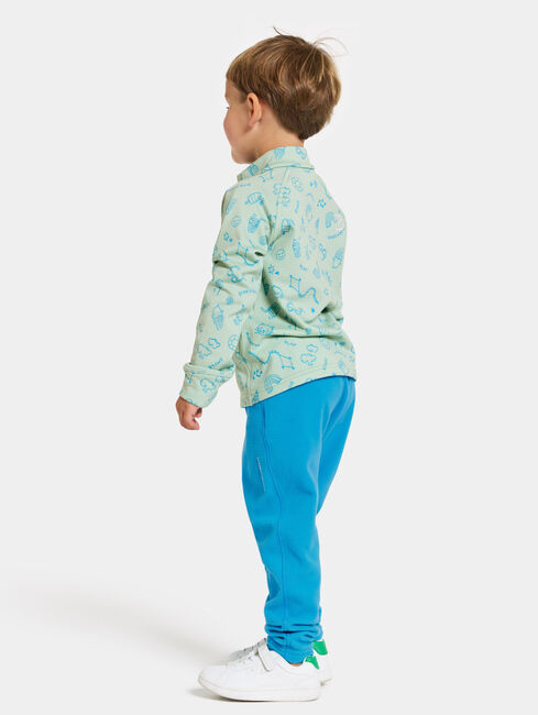 Didriksons Jadis Pullover mit Reißverschluss, Doodle Pale Mint