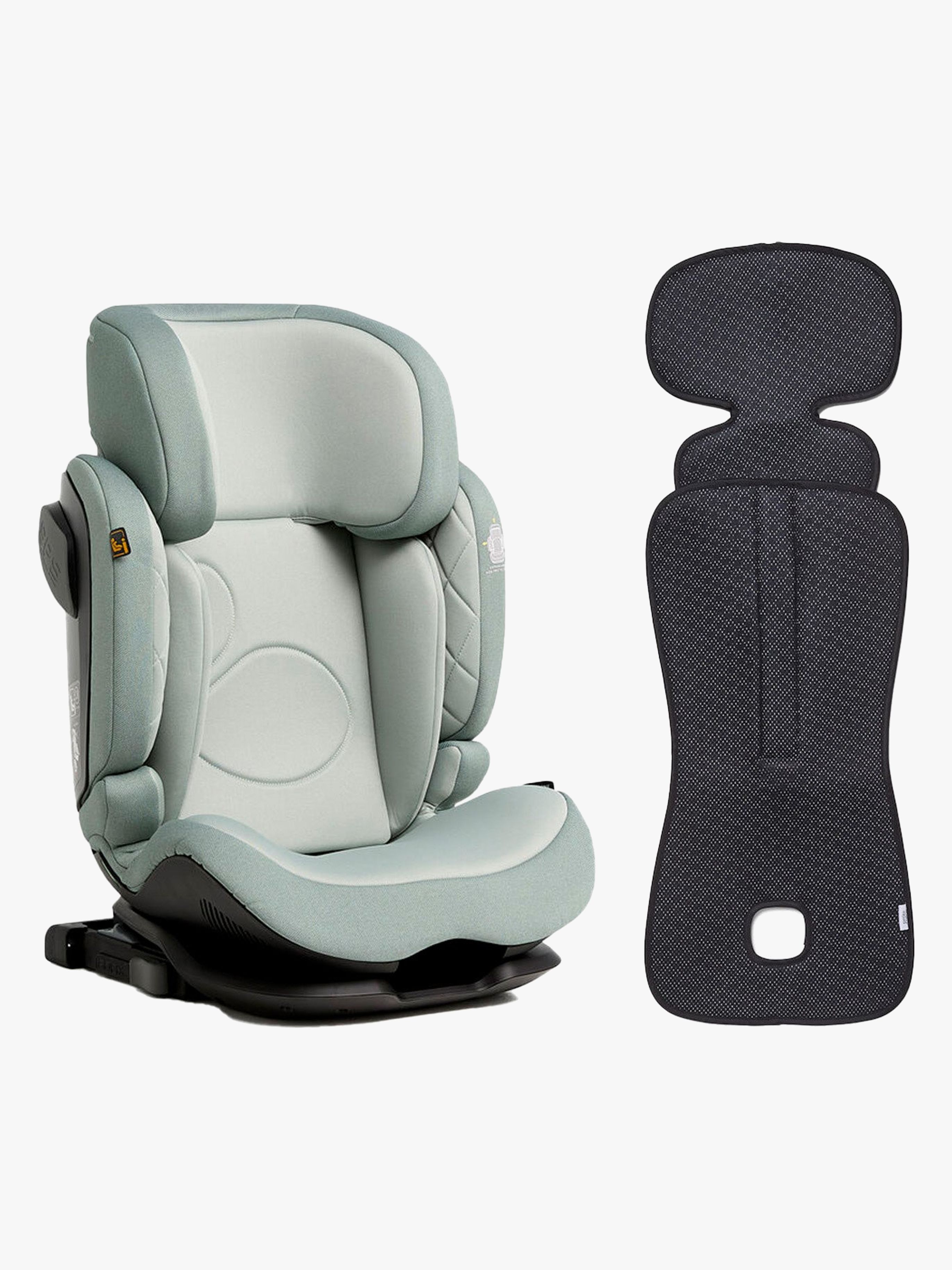 Recline i-Size Kindersitz inkl. Petite Chérie Sitzkissen, Teal / Antracit