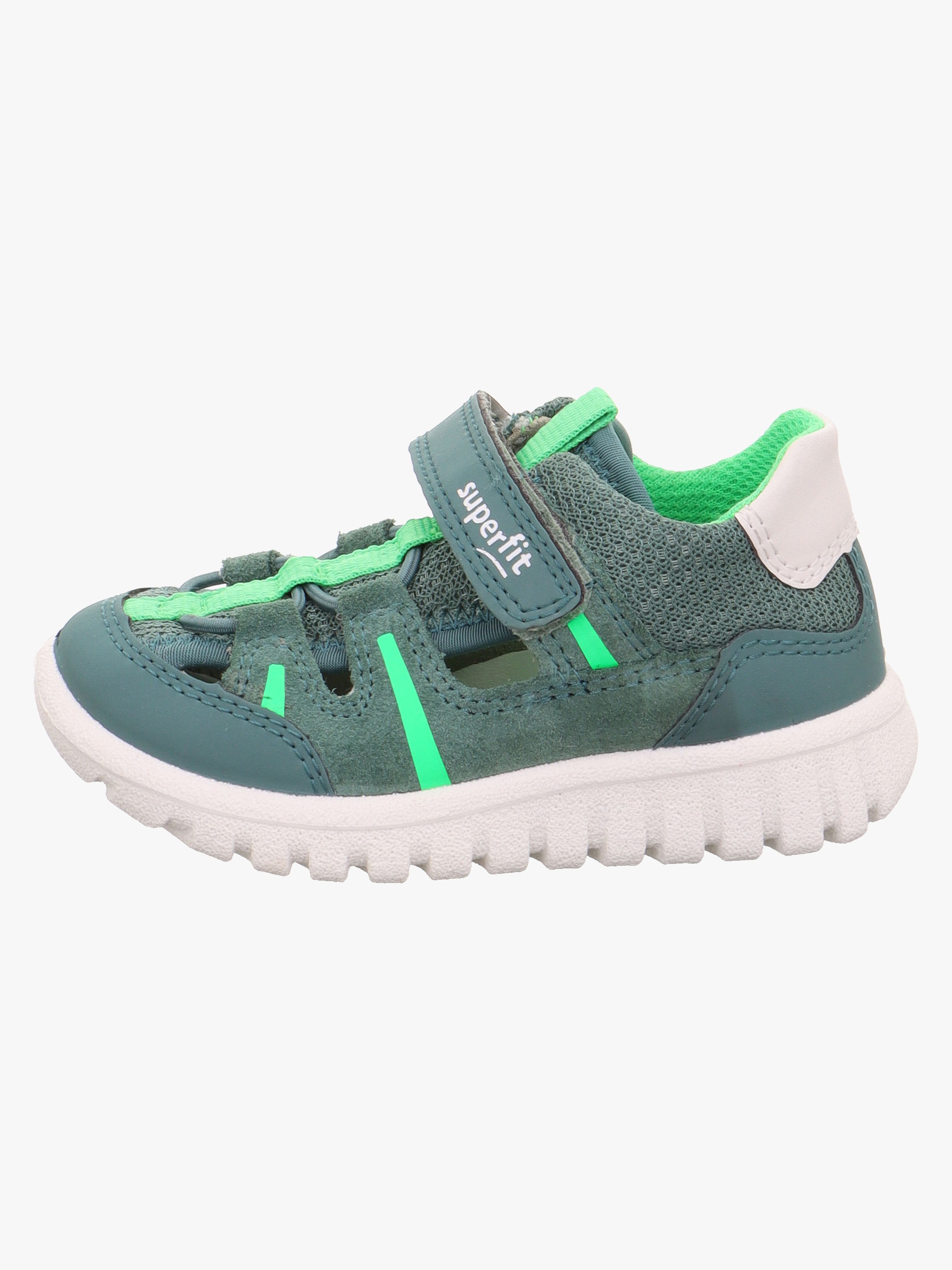 Superfit Sport7 Mini Kinder Sandalen, Green/Light Green, 21