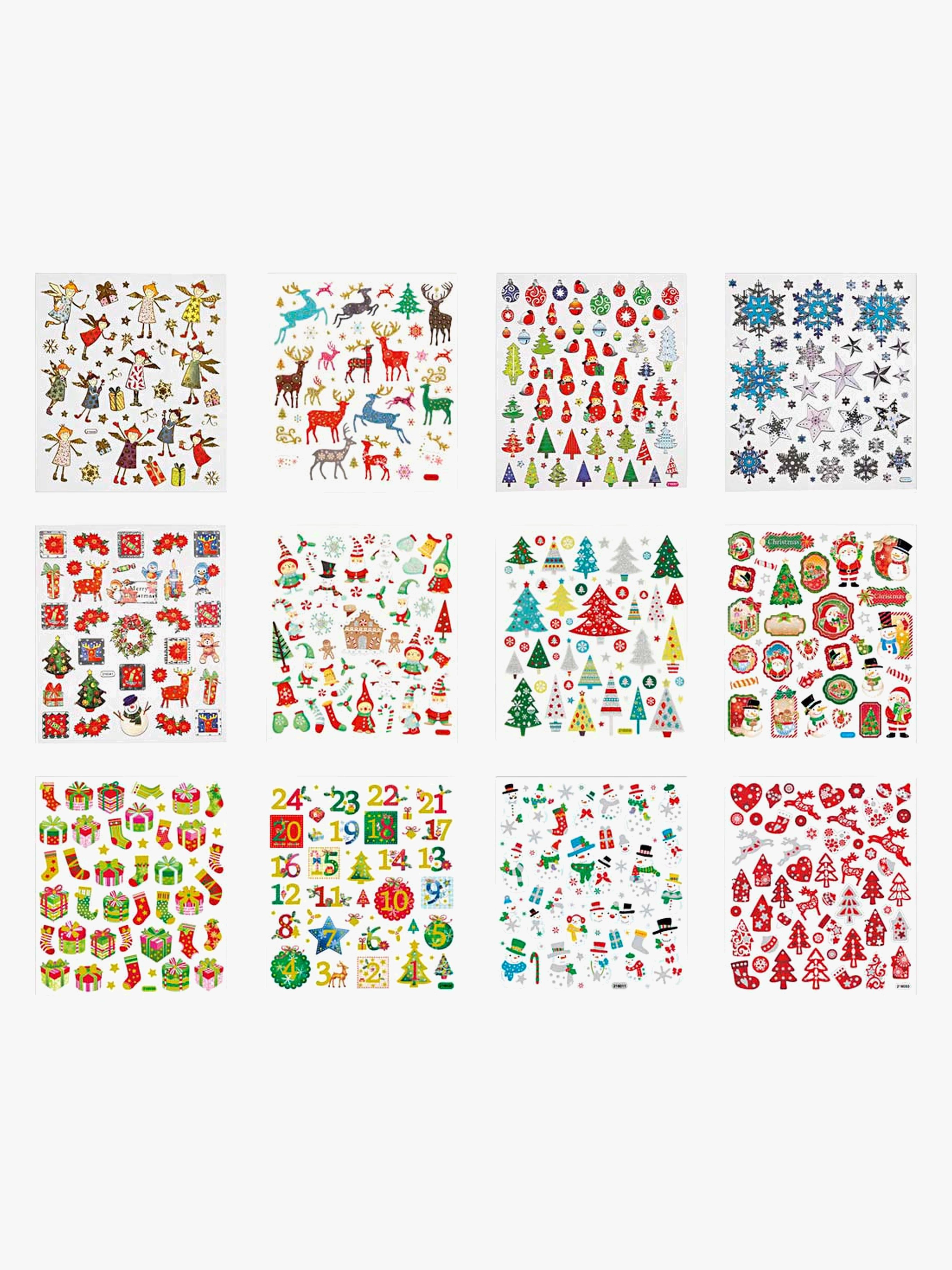 Sticker Weihnachten 12 Blatt