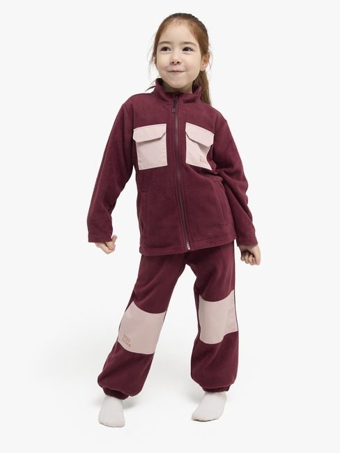 Nordbjörn Amhult Fleece-Set, Weinrot