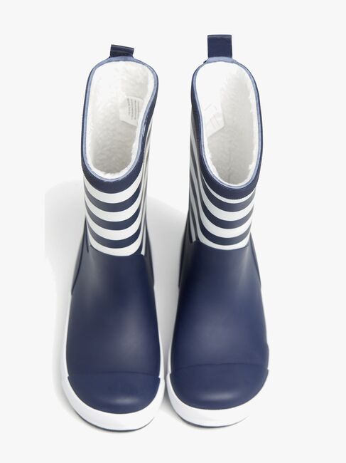 Nordbjørn Dunder Gefütterte Gummistiefel, Navy/White