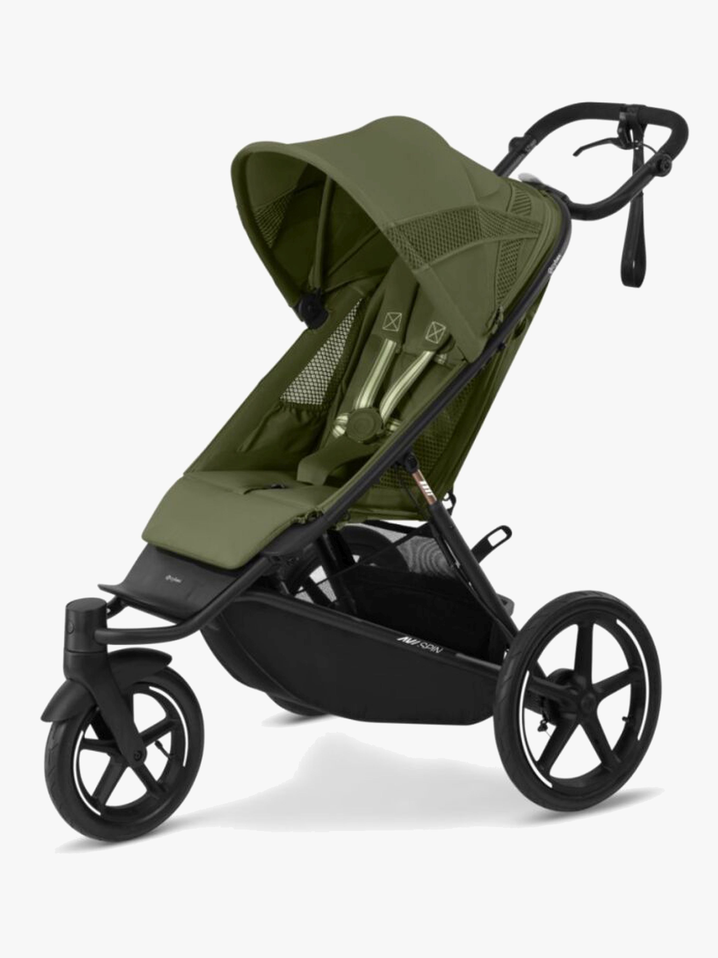 Cybex Avi Spin Joggingwagen, Black/Moss Green